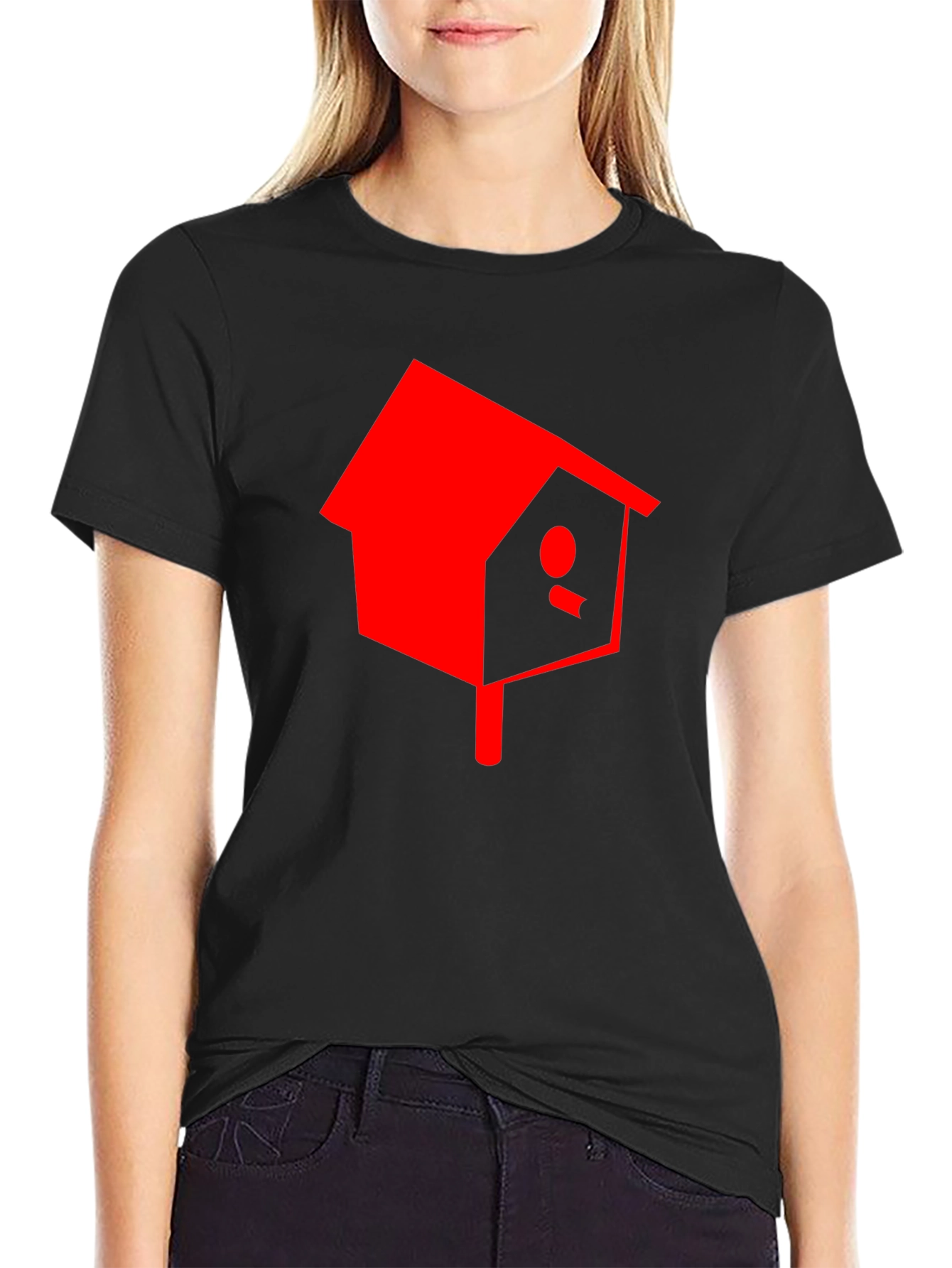Black Birdhouse Graphic Tee - Stylish Comfort view 2