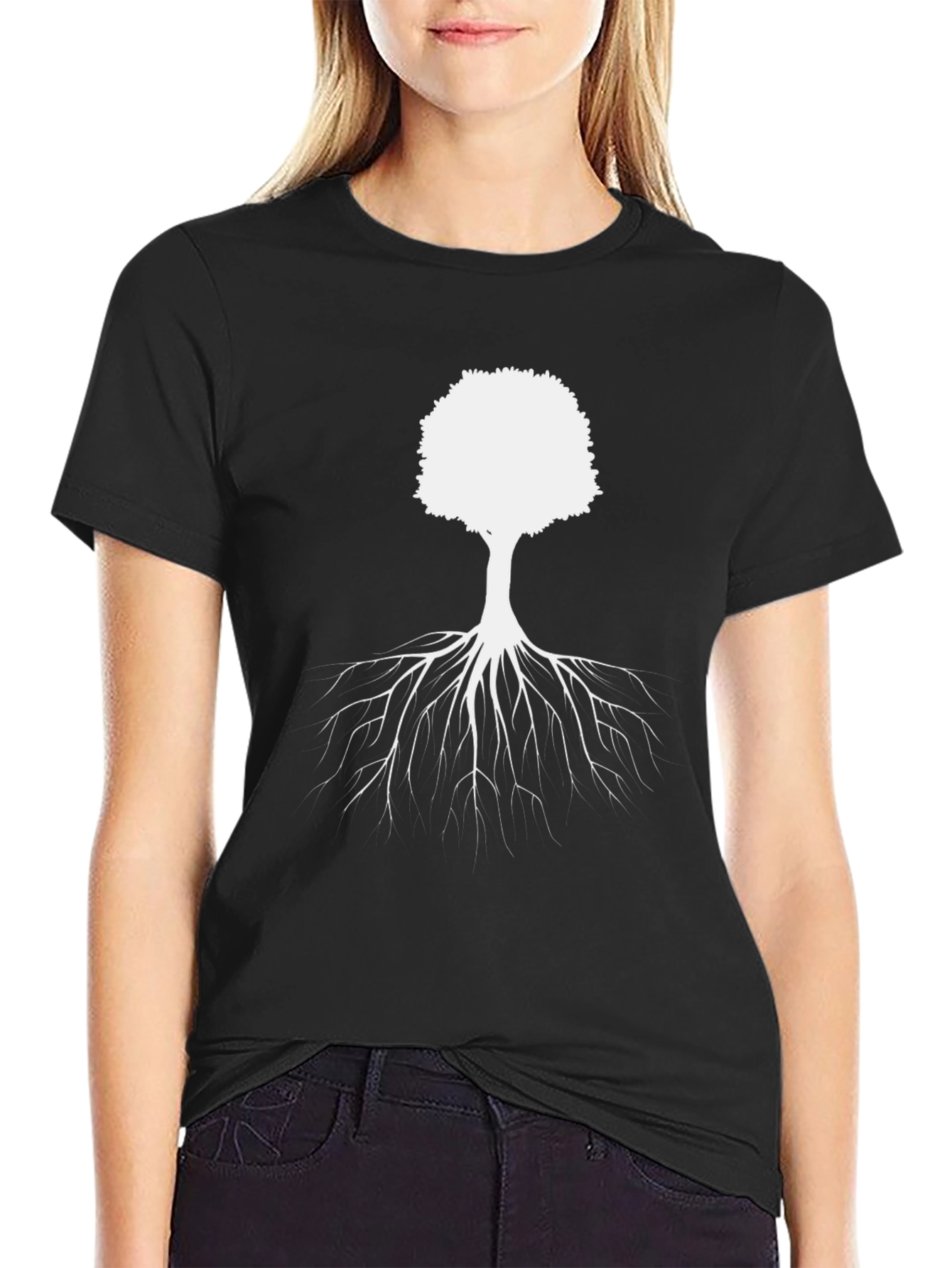 Tree of Life Graphic Tee - Stylish Black Cotton Blend - 2