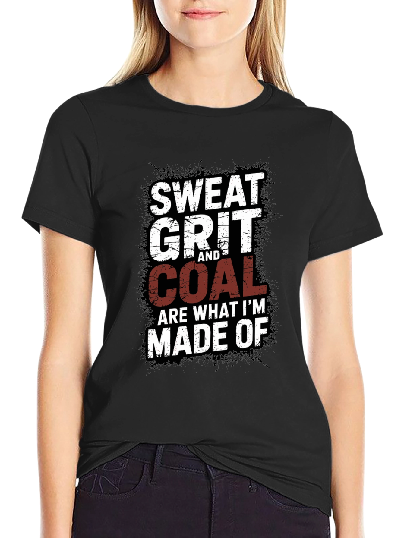 Black Sweat Grit and Coal Men's Graphic Tee view 2