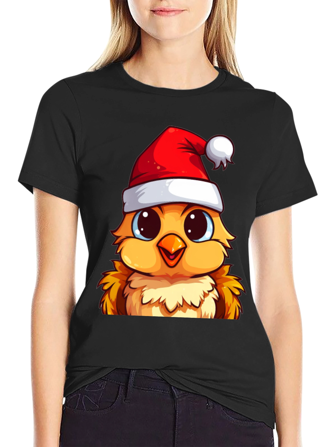 Festive Chick Christmas T-Shirt - 2