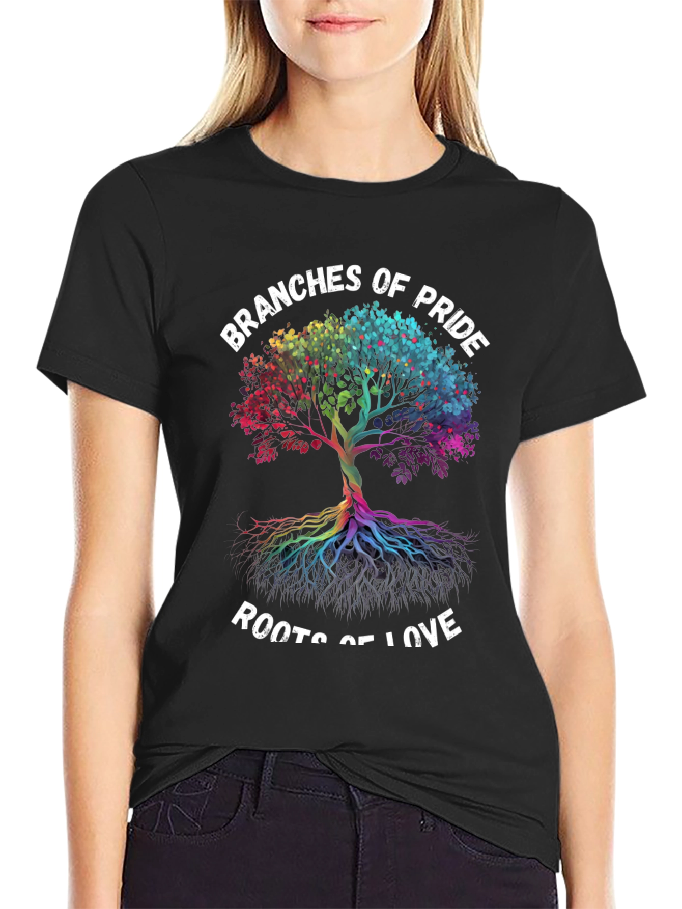 Black Branches of Pride Roots of Love T-Shirt view 2