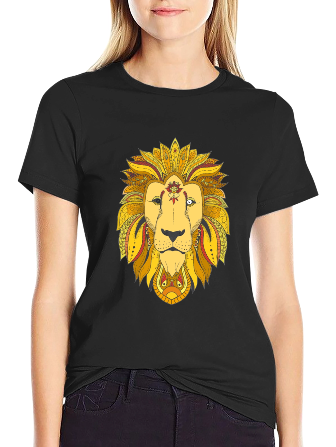 Black Lion Graphic Tee - Unique Design, Comfortable Fit view 2