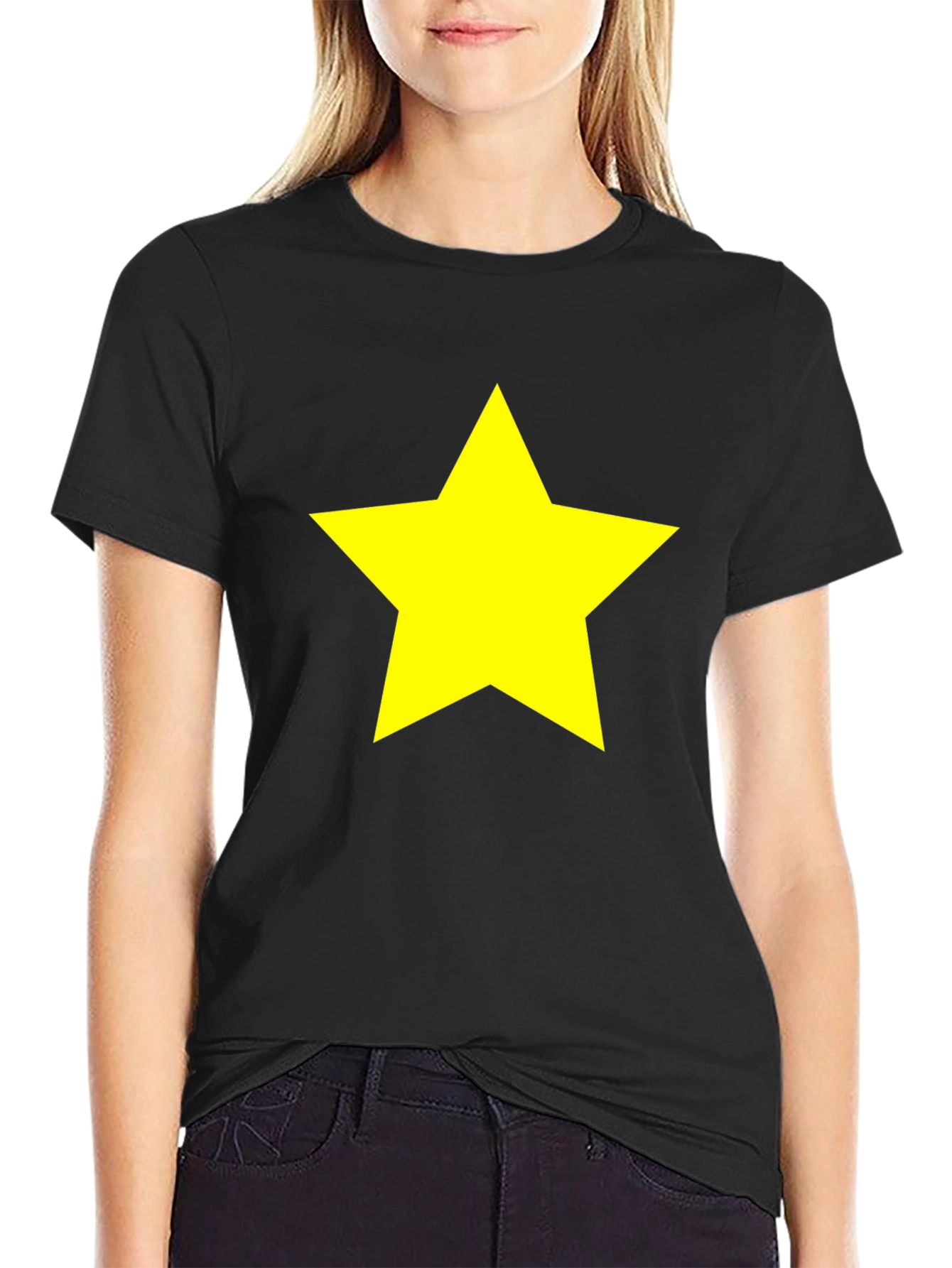 Black Star Graphic Black T-Shirt - Bold & Stylish view 2