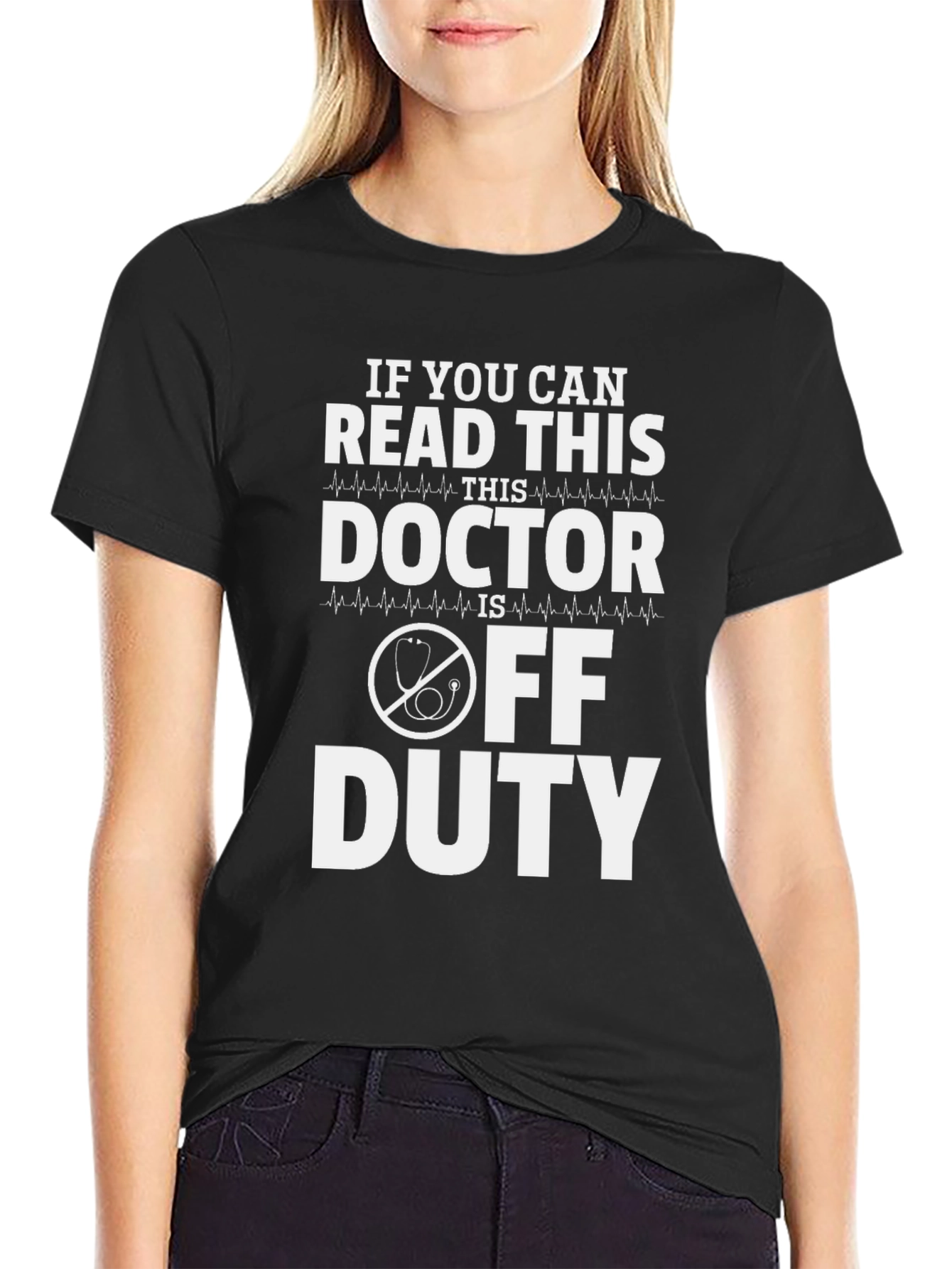 Black Doctor Off Duty Graphic T-Shirt view 2