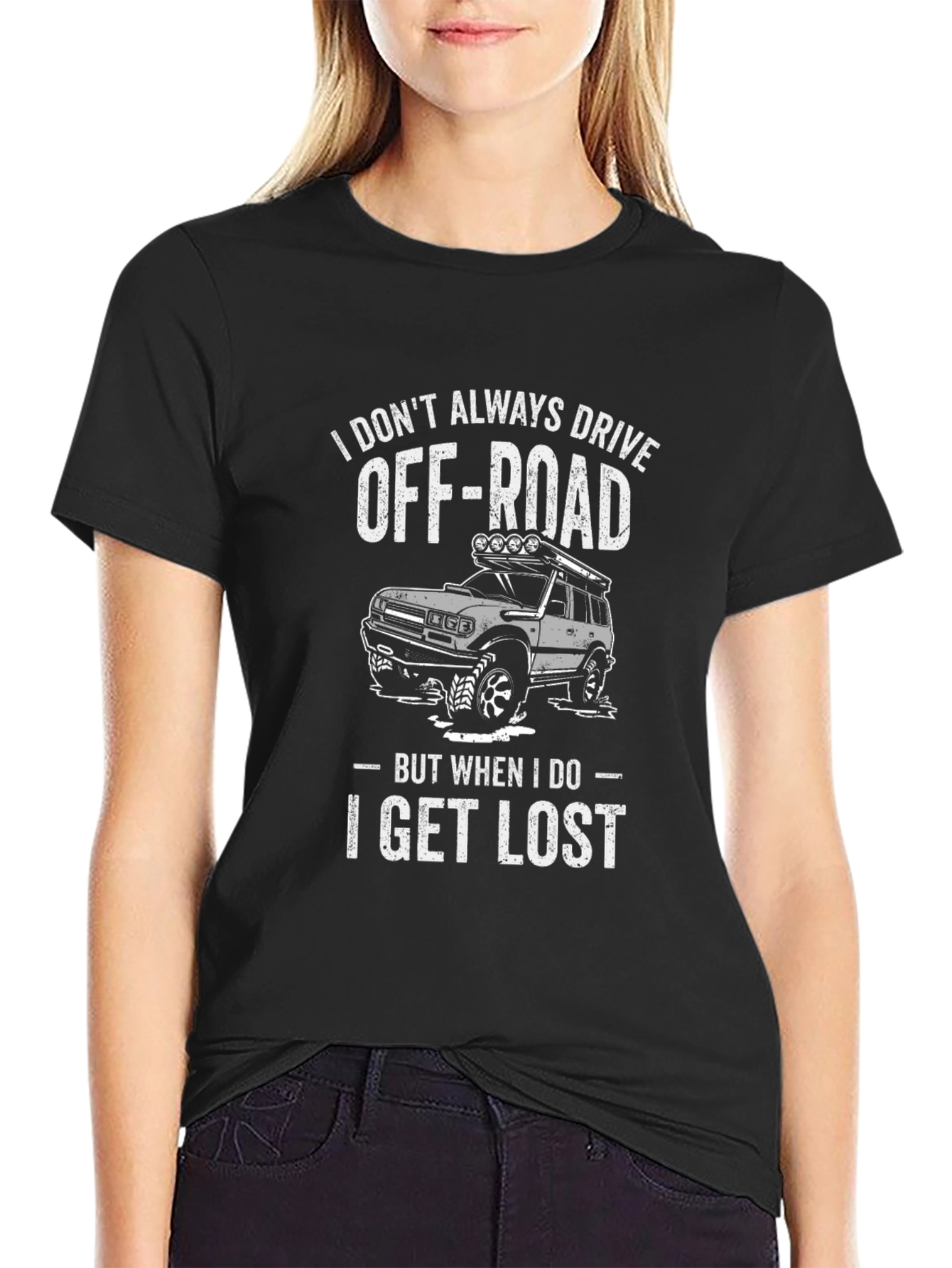 Black Off-Roading T-Shirt: I Get Lost view 2
