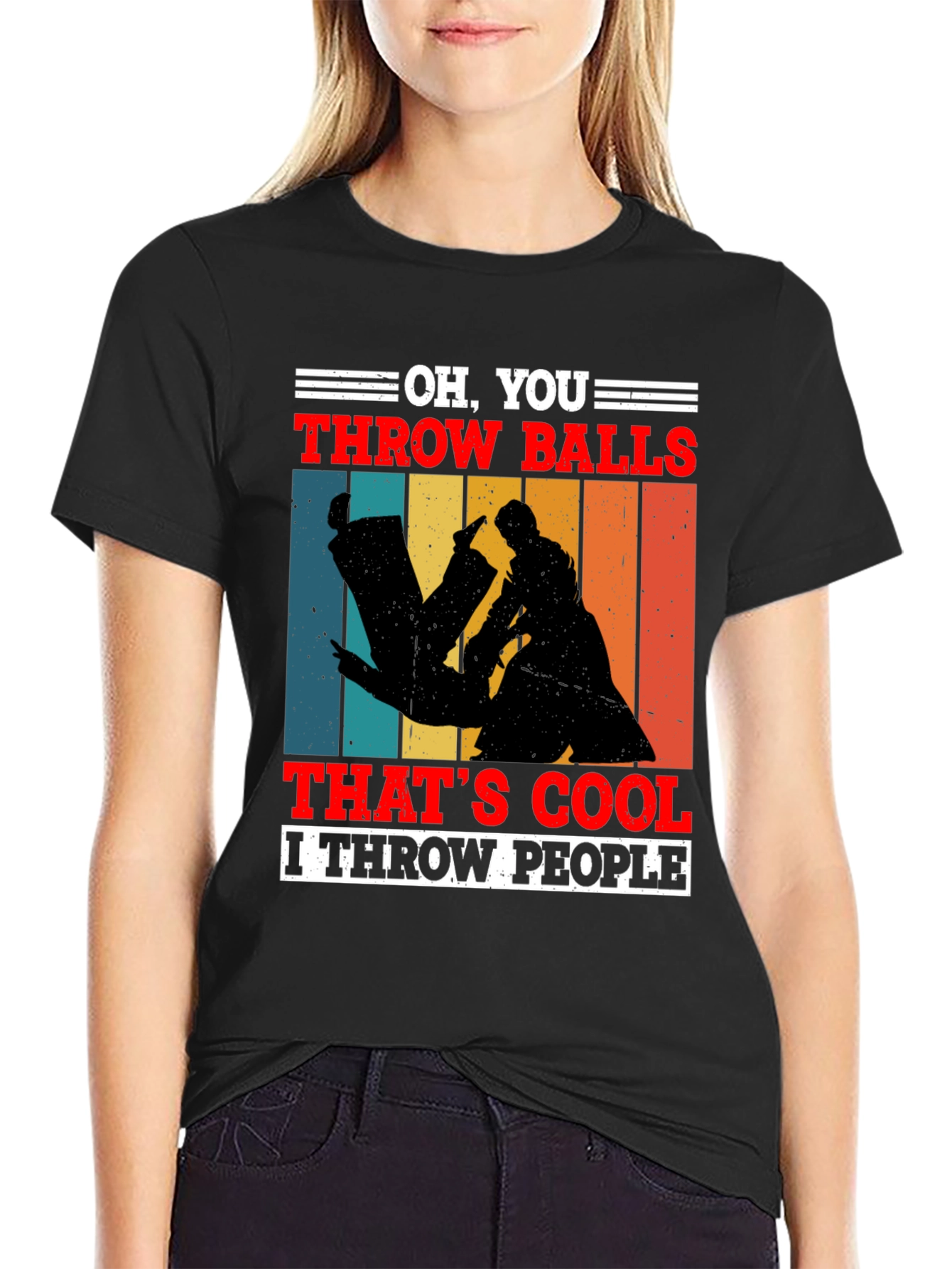 Black Oh, You Throw Balls T-Shirt view 2