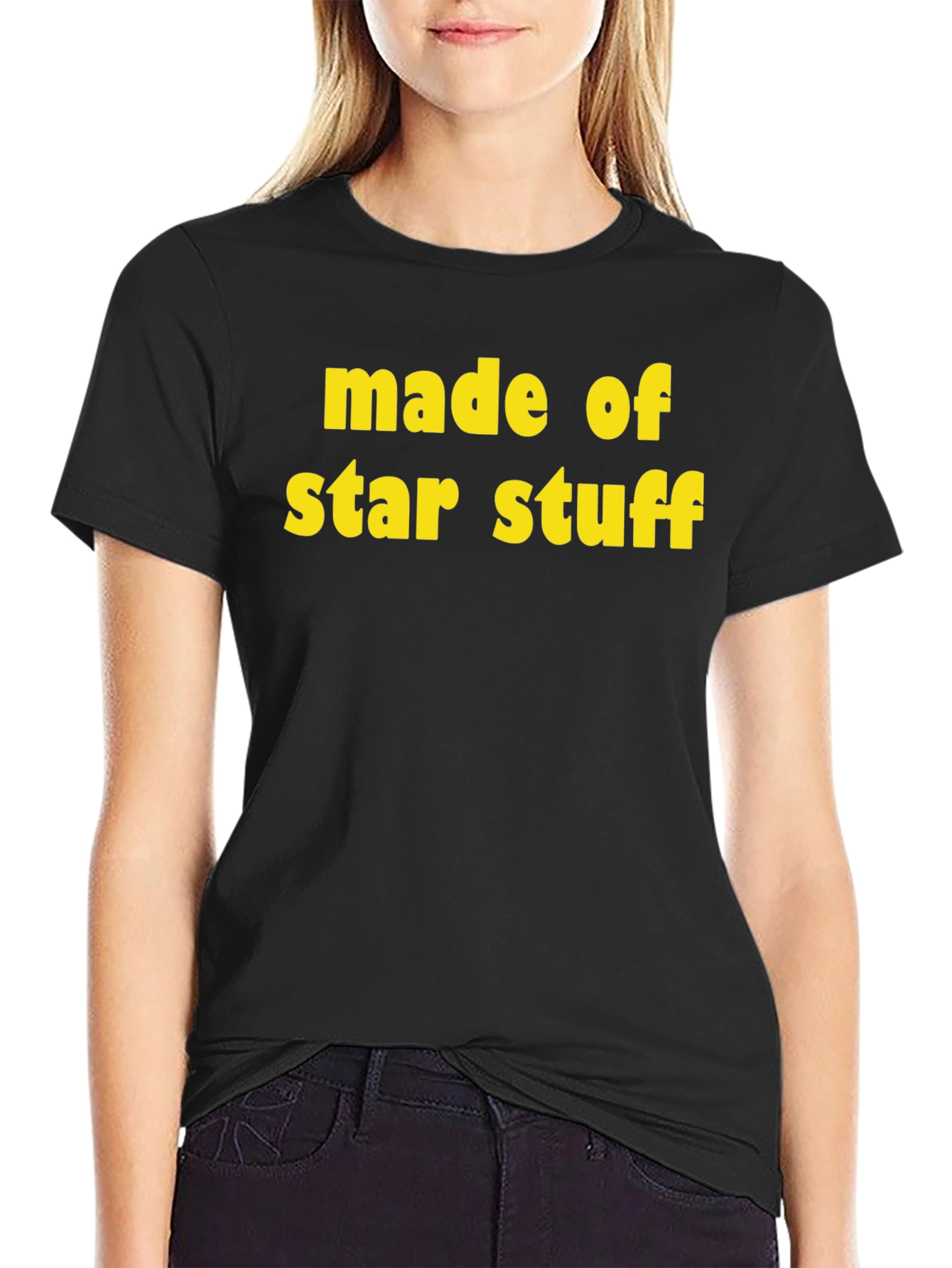 Black Made of Star Stuff Black T-Shirt view 2