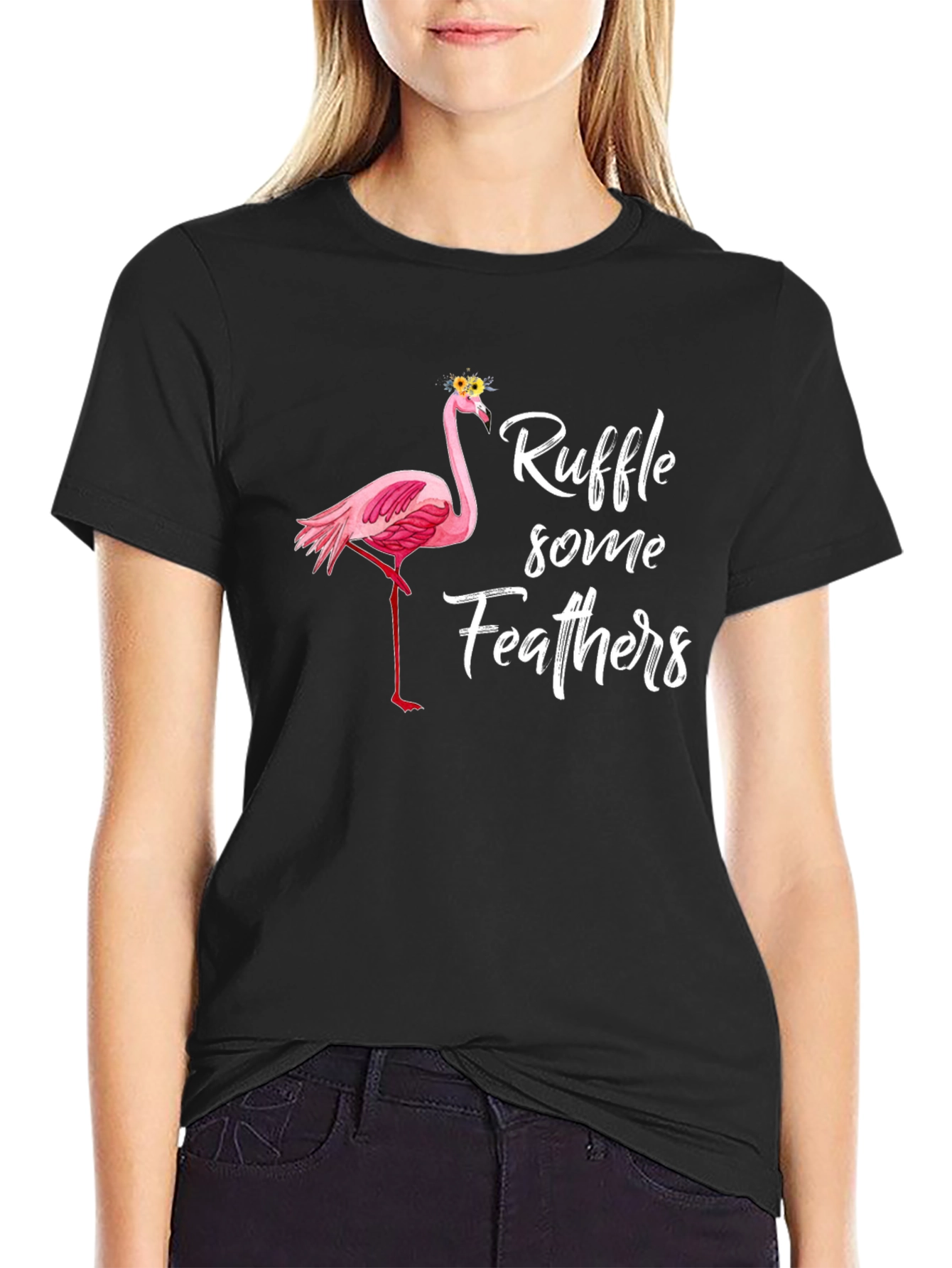 Ruffle Some Feathers Flamingo T-Shirt - 2