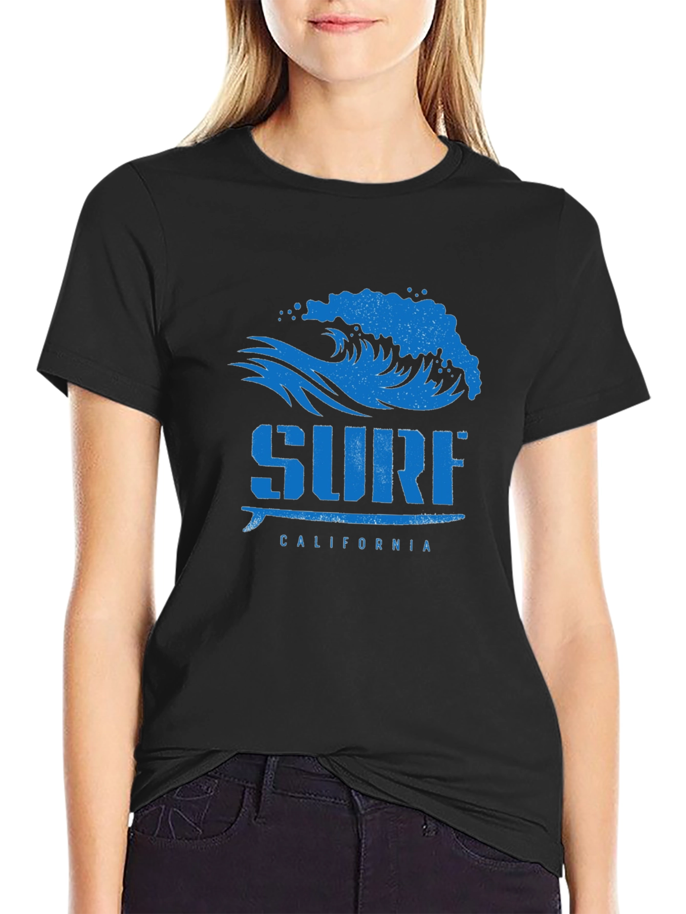 Black Surf California Graphic Tee - Black view 2