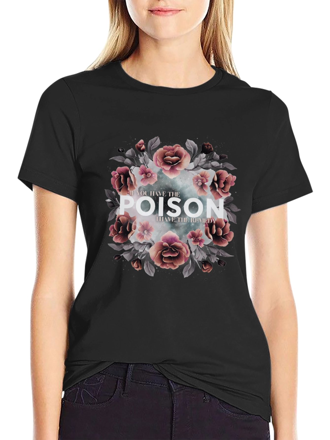 Black Poison Remedy Floral Graphic Tee view 2