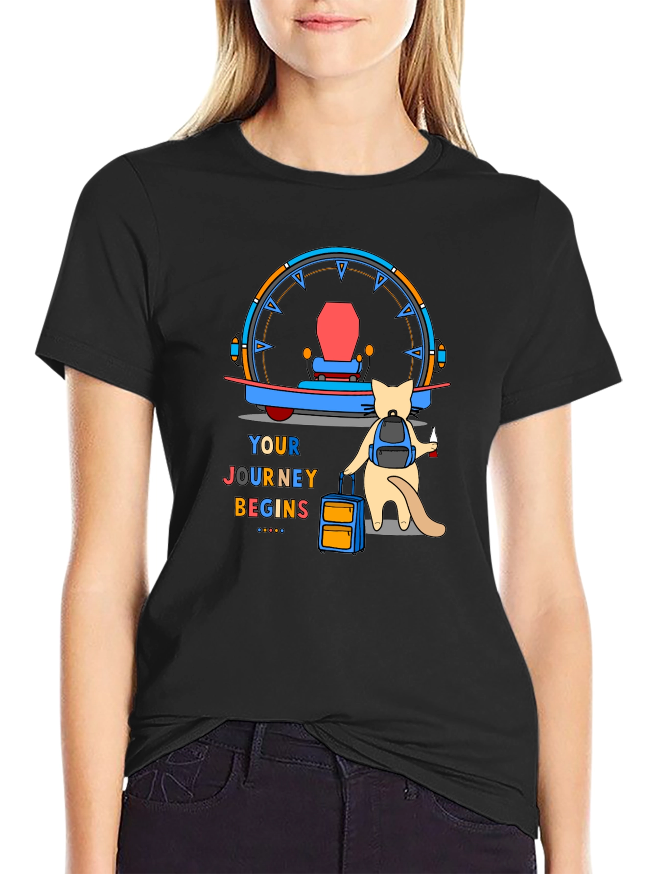 Adventure Cat T-Shirt: Your Journey Begins - 2