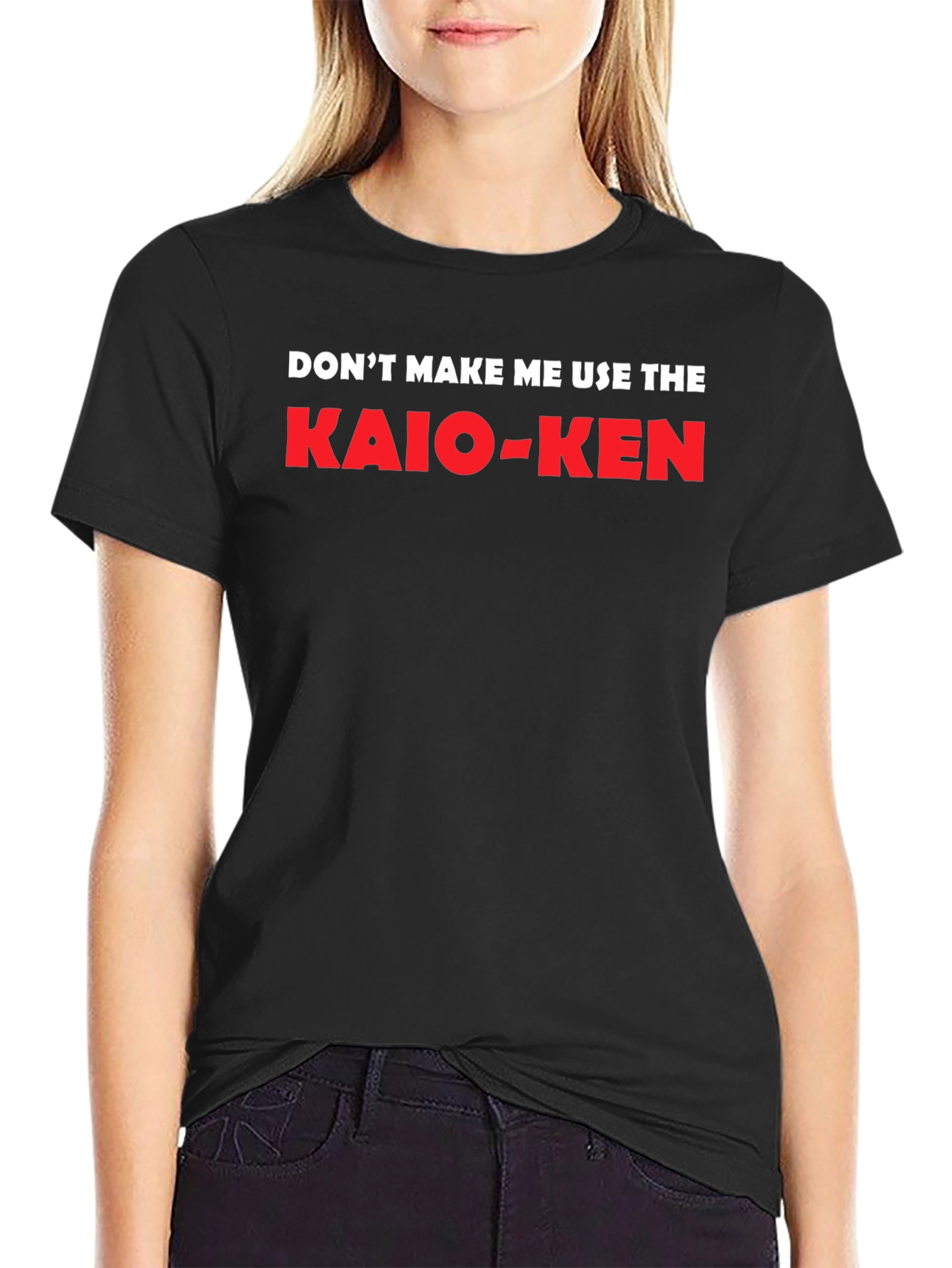 Black Kaio-Ken T-Shirt - Black Graphic Tee for Anime Fans view 2