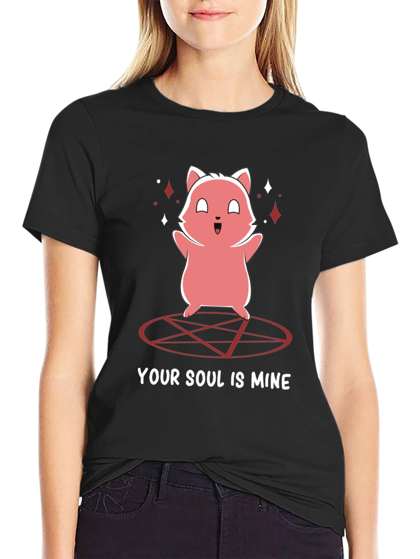 Black Soul-Snatching Hamster Graphic Tee view 2