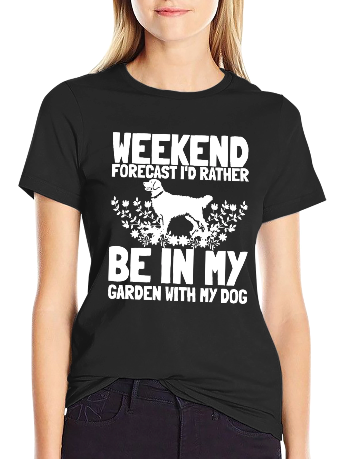 Black Weekend Dog Lover T-Shirt view 2