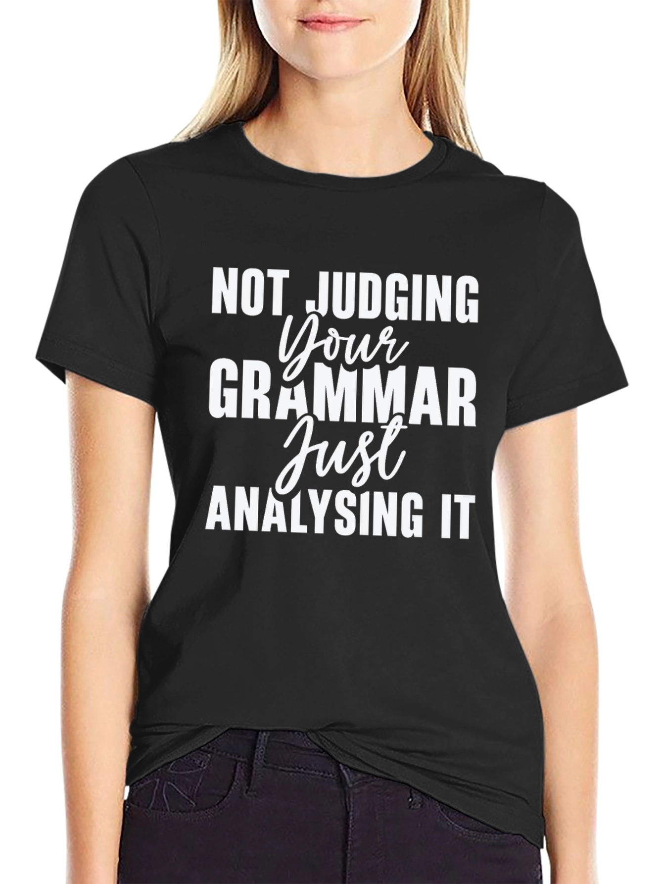 Black Grammar Analyzing Black Tee view 2