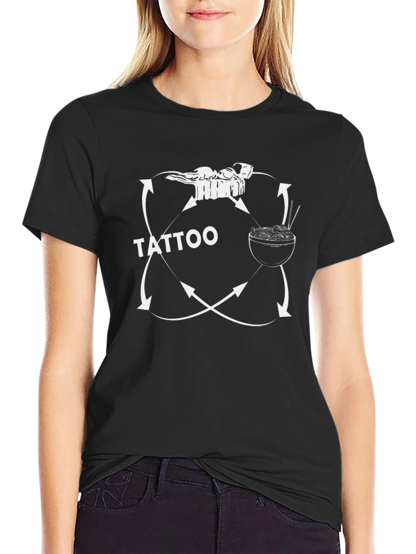 Tattoo Graphic Black T-Shirt - 2