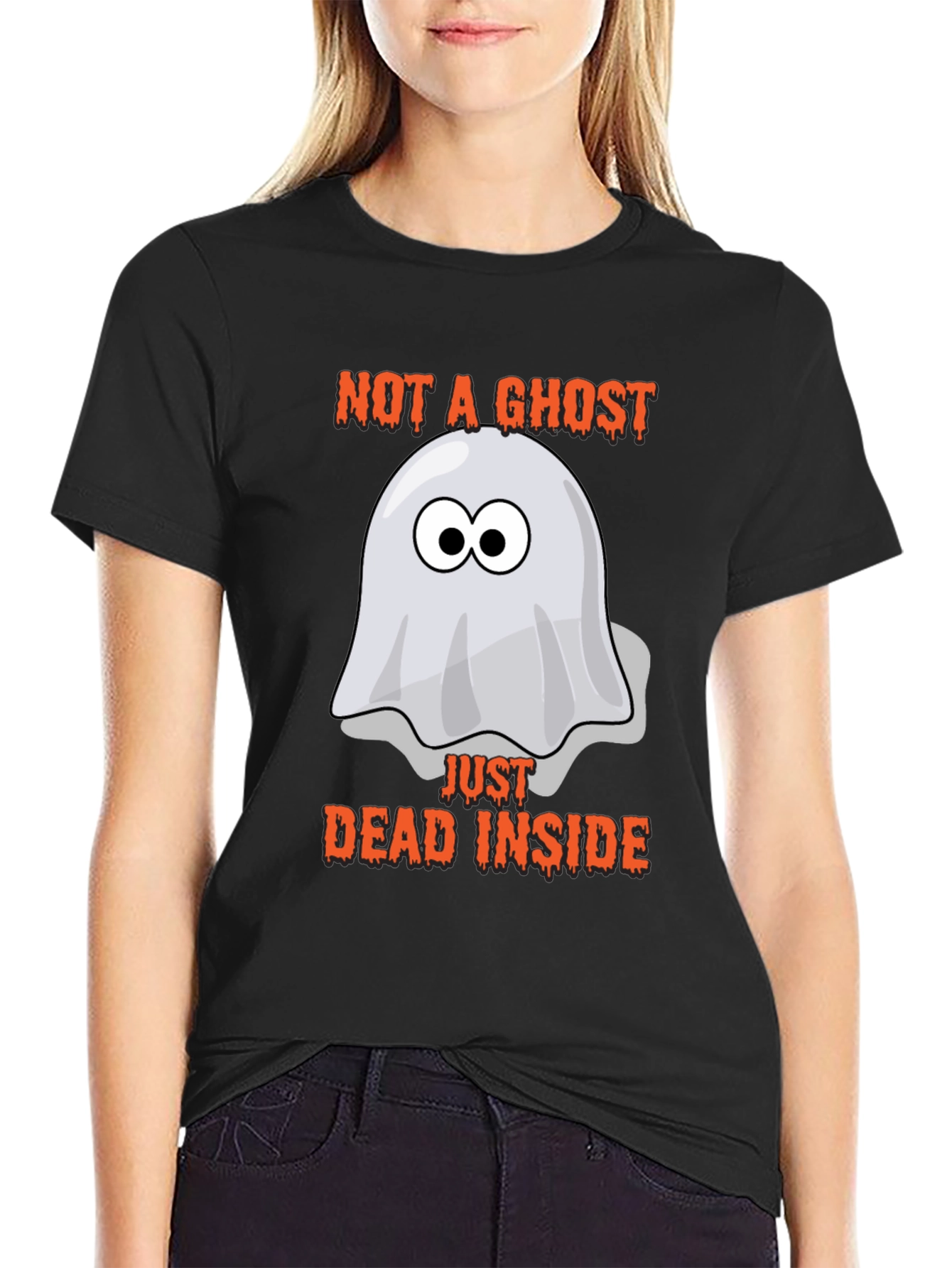 Black Not A Ghost, Just Dead Inside T-Shirt view 2