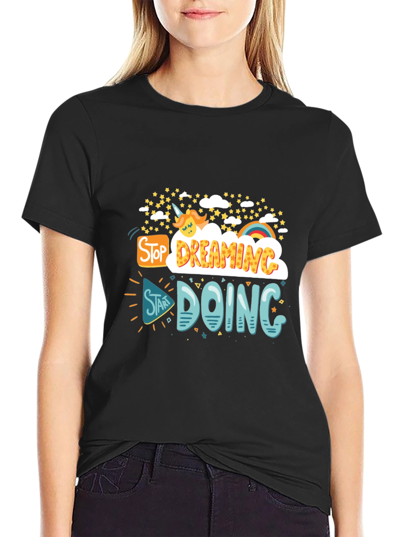 Black Dreaming to Doing Black Tee view 2