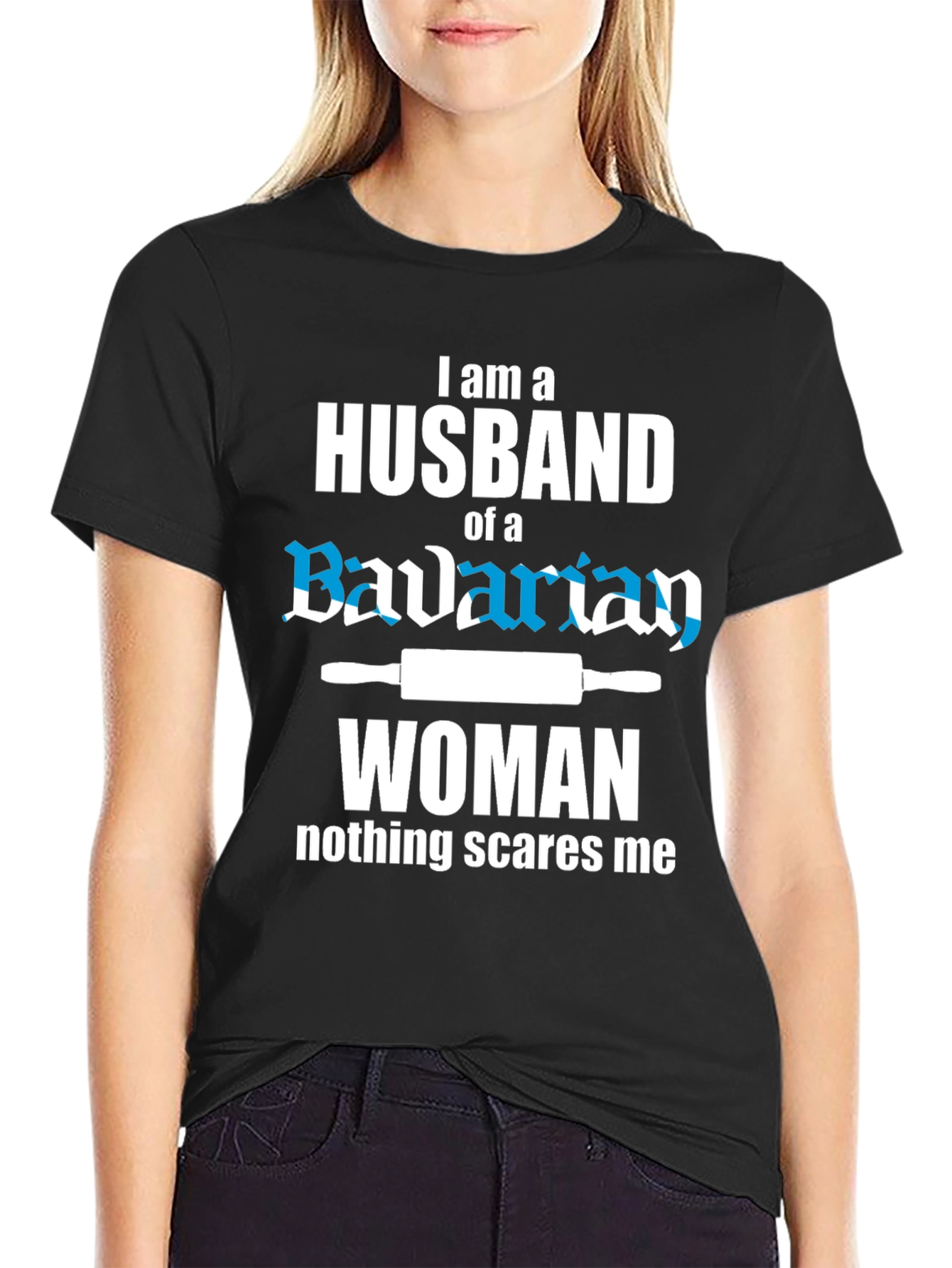 Black Husband of a Bavarian Woman Graphic Tee view 2