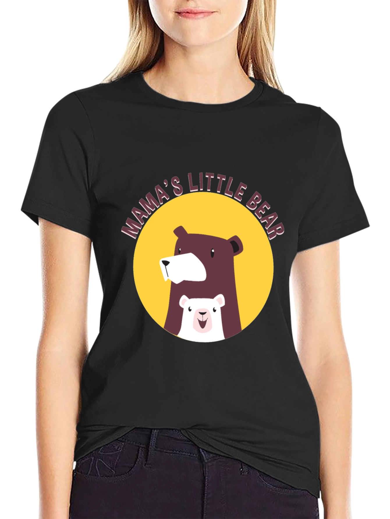 Black Mama's Little Bear Graphic Tee view 2
