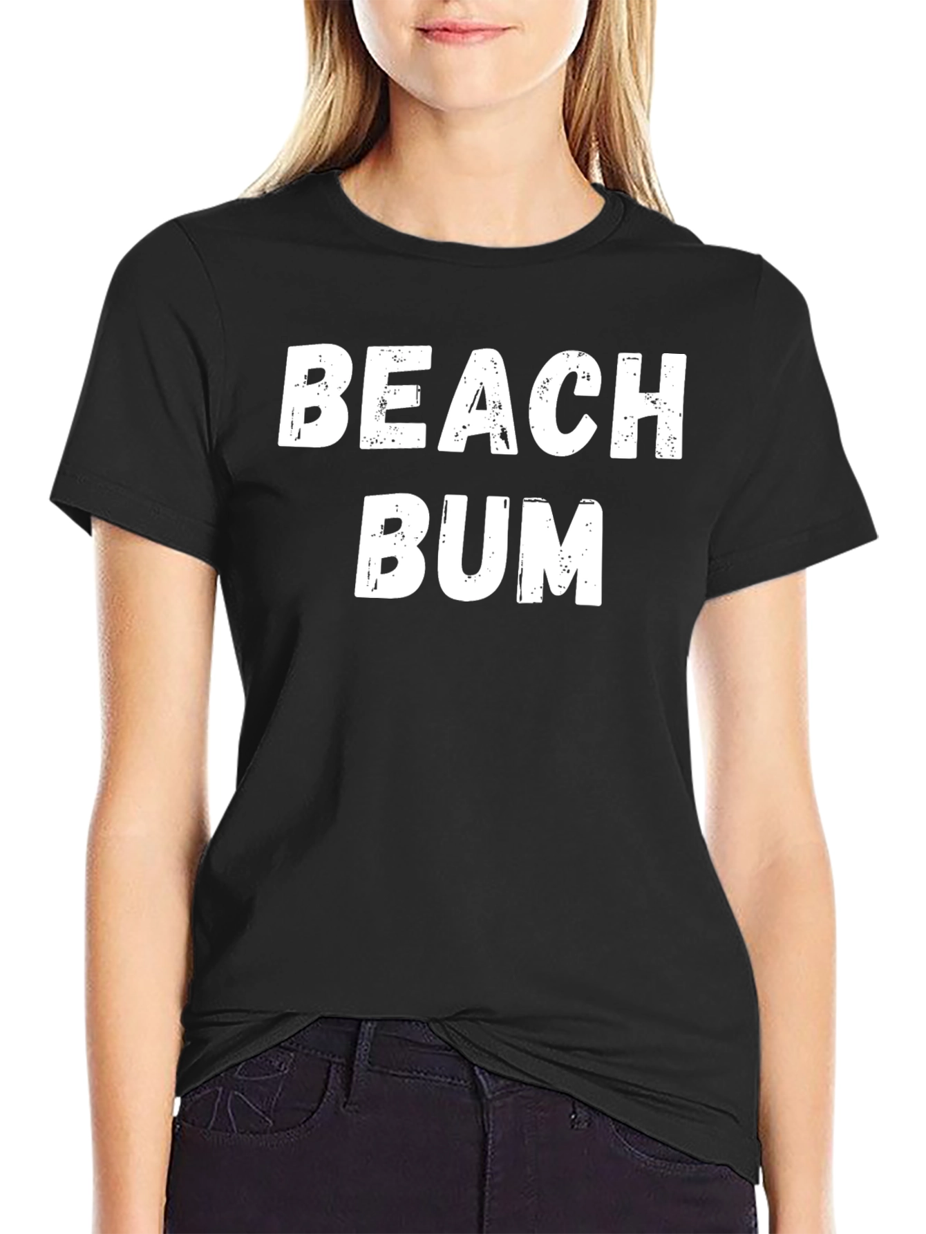 Black Beach Bum Black T-Shirt view 2