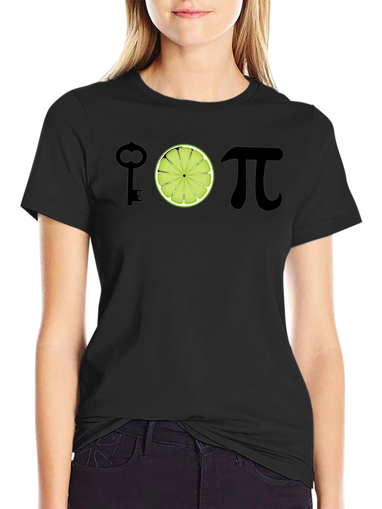 Black I Key Lime Pi Funny T-Shirt Math Humor view 2