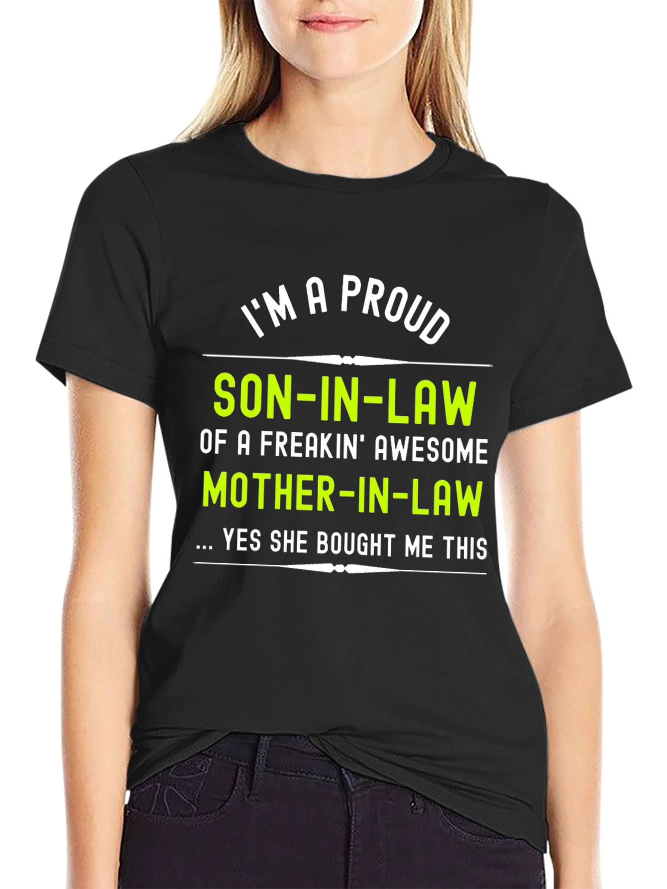 Black Proud Son-In-Law Graphic T-Shirt view 2