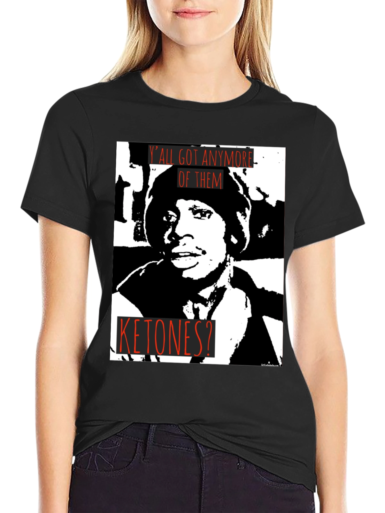 Black Y'all Got Any More of Them Ketones? Graphic T-Shirt view 2