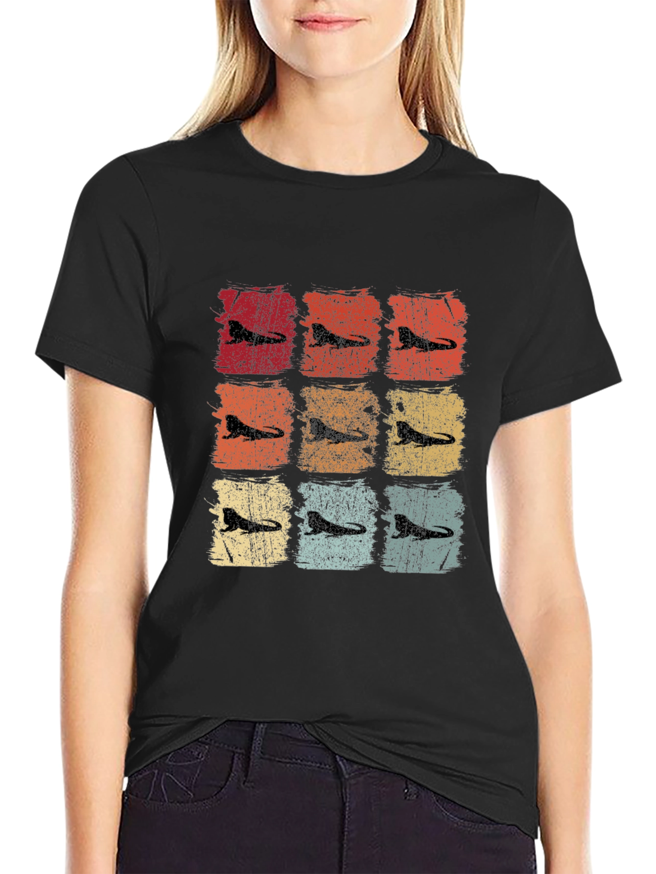 Retro Reptile Graphic T-Shirt - Vintage Style Design - 2