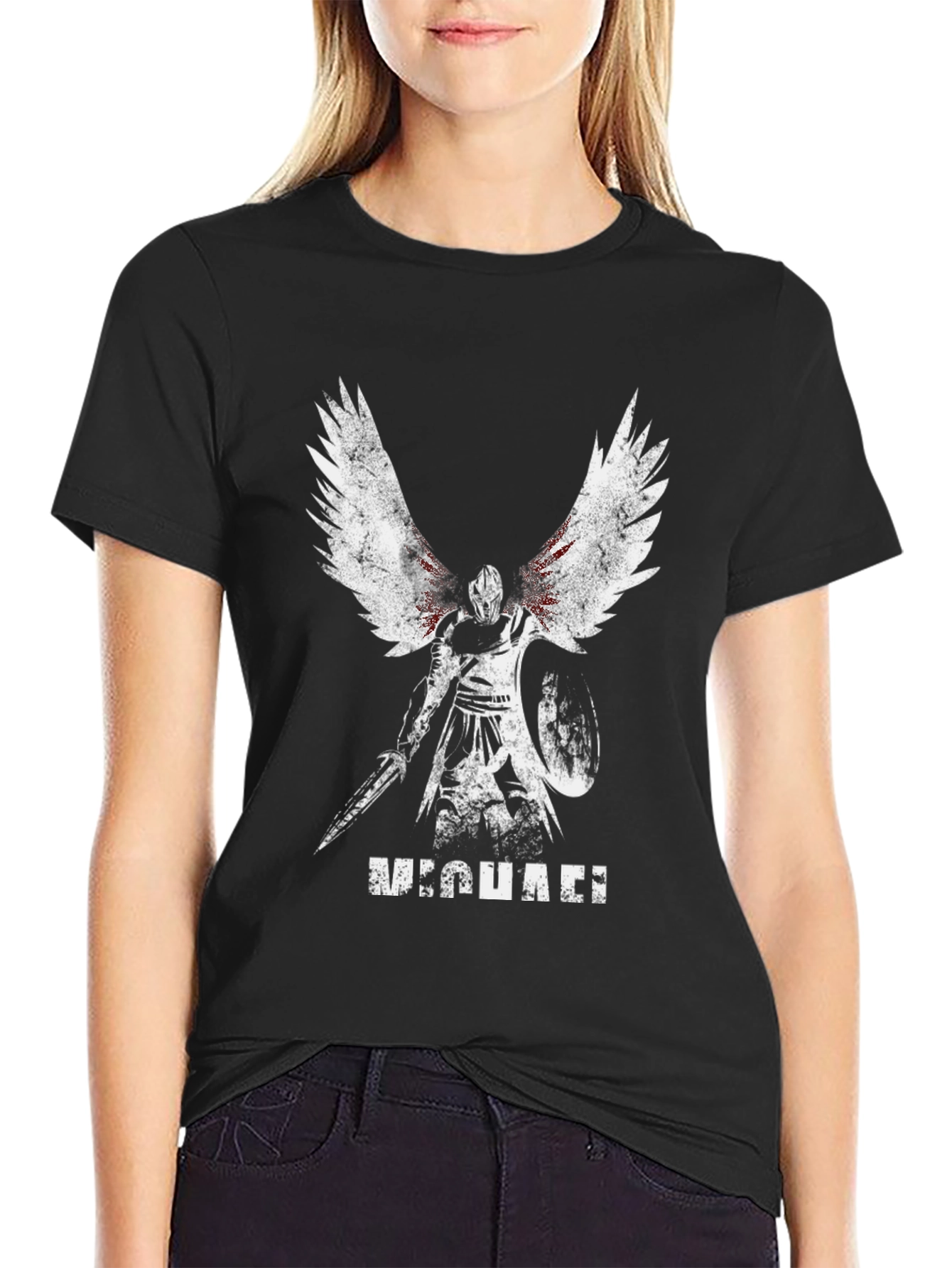 Michael Angel Warrior Graphic Tee - Black - 2