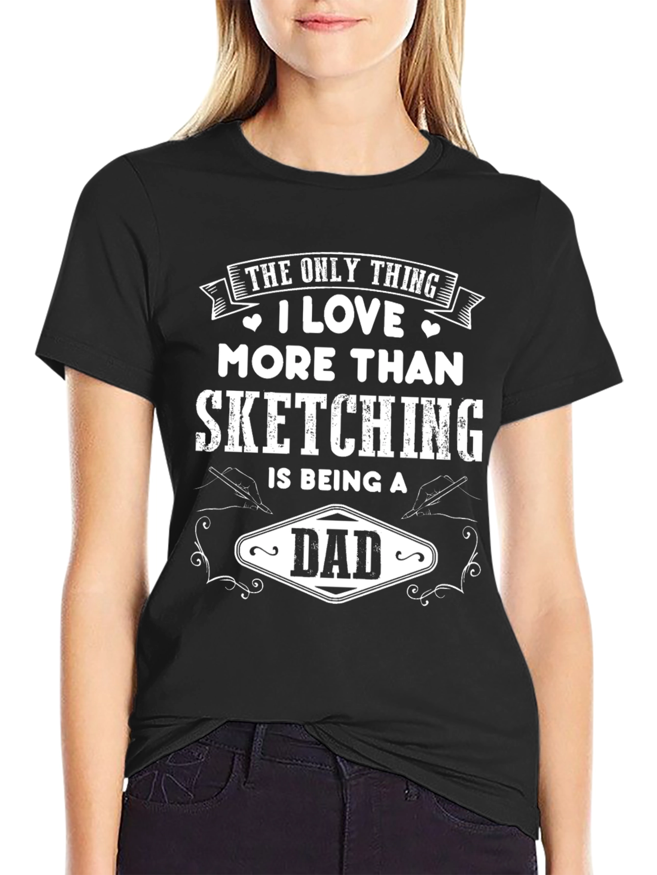 Sketching Dad Graphic T-Shirt - Perfect Gift - 2