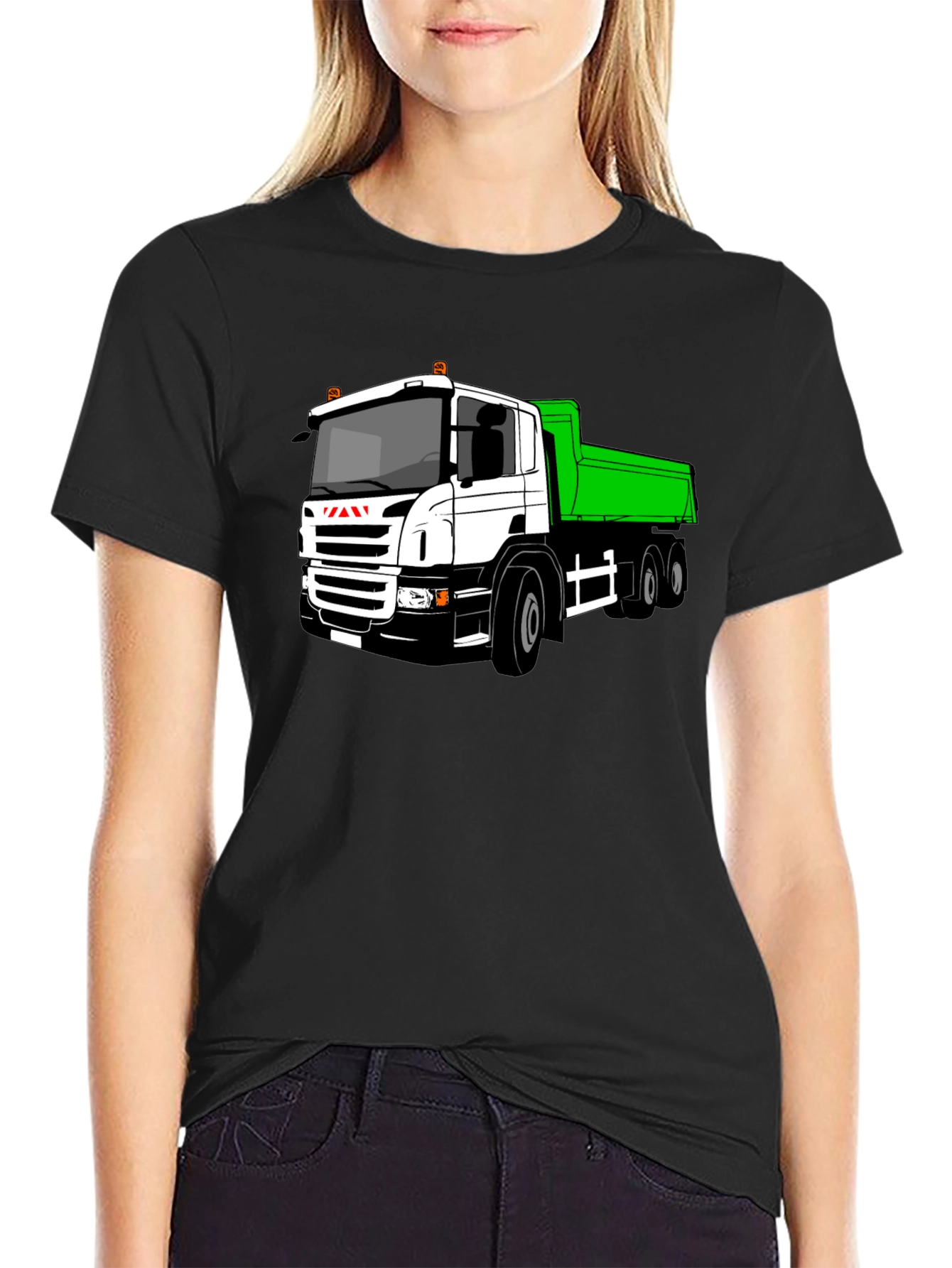 Black Black Truck Graphic Tee - Heavy Duty Style view 2