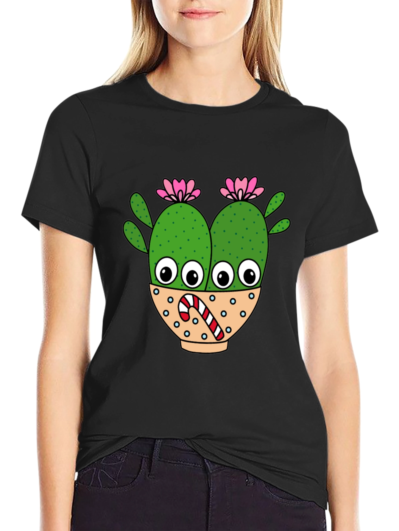Black Cactus Candy T-Shirt view 2