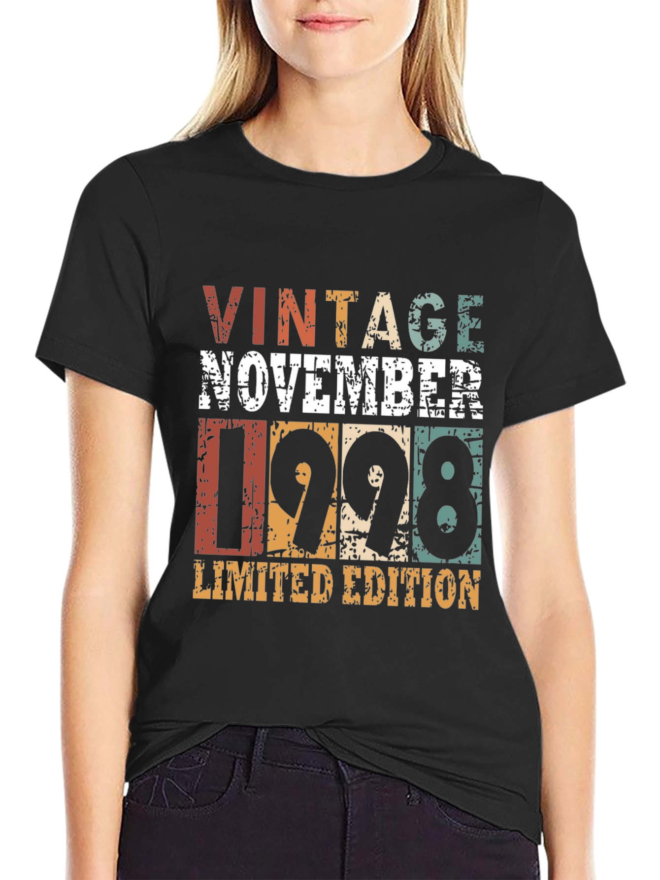 Black Vintage November 1998 Limited Edition T-Shirt view 2