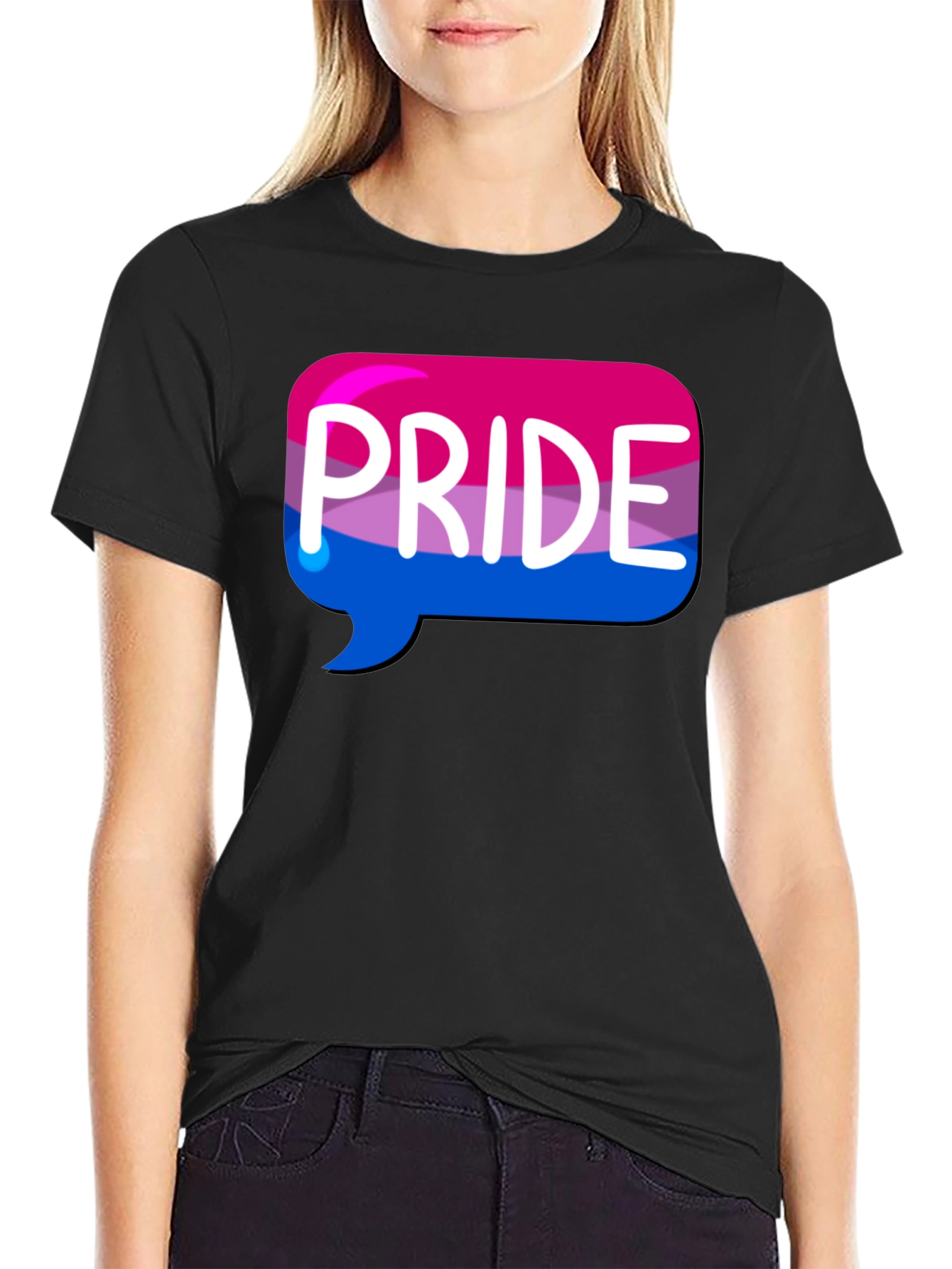 Black Bisexual Pride T-Shirt - Black Pride Tee view 2