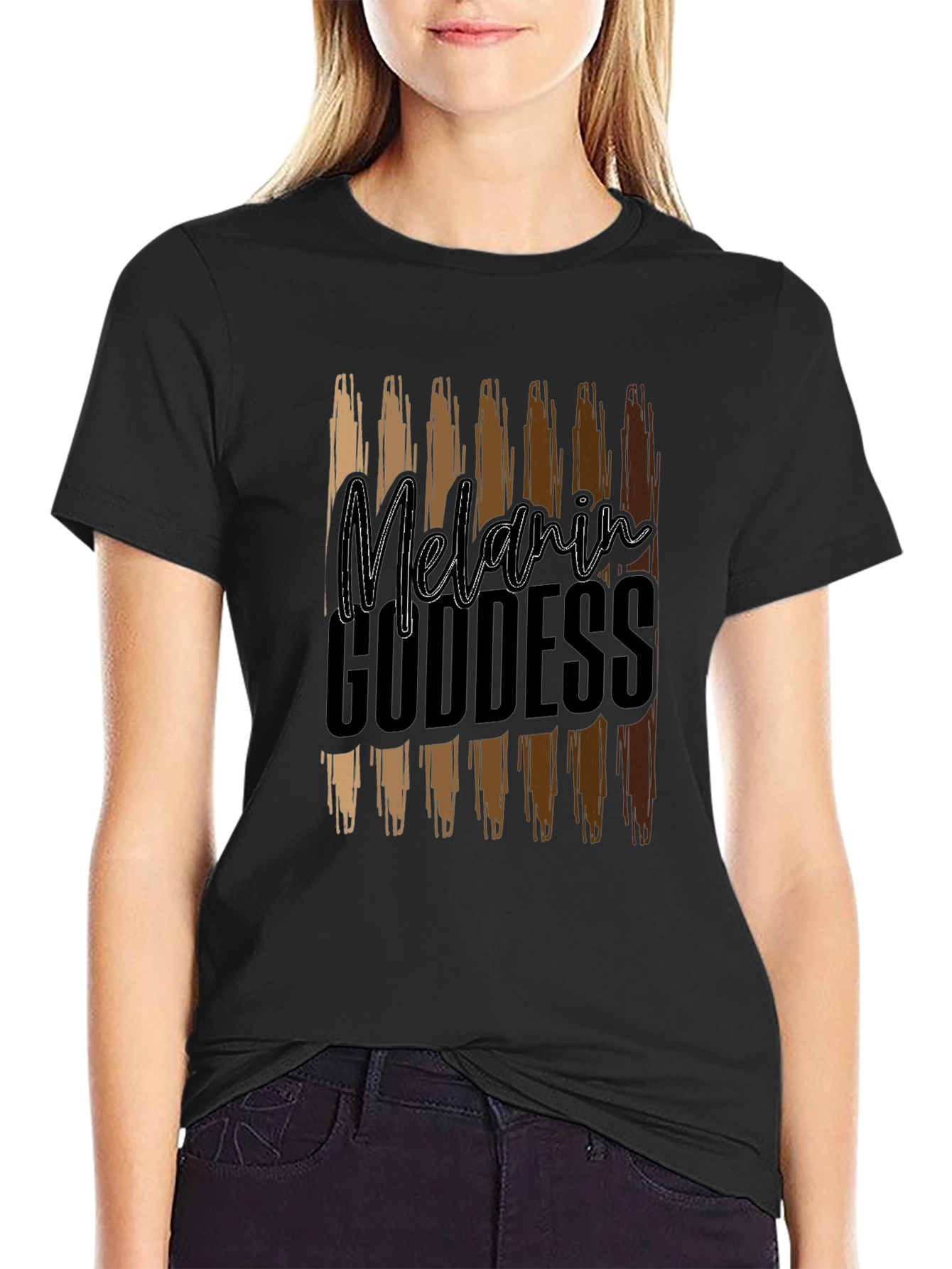 Black Melanin Goddess T-Shirt view 2