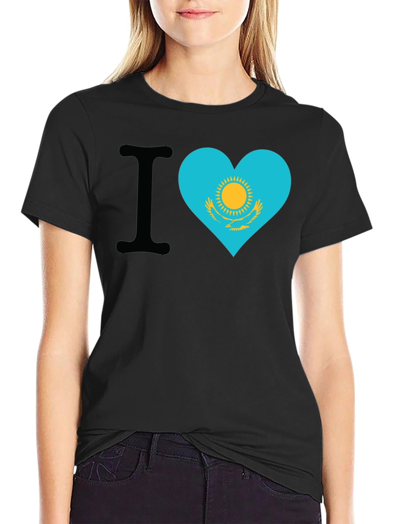 I Heart Kazakhstan Flag T-Shirt - 2