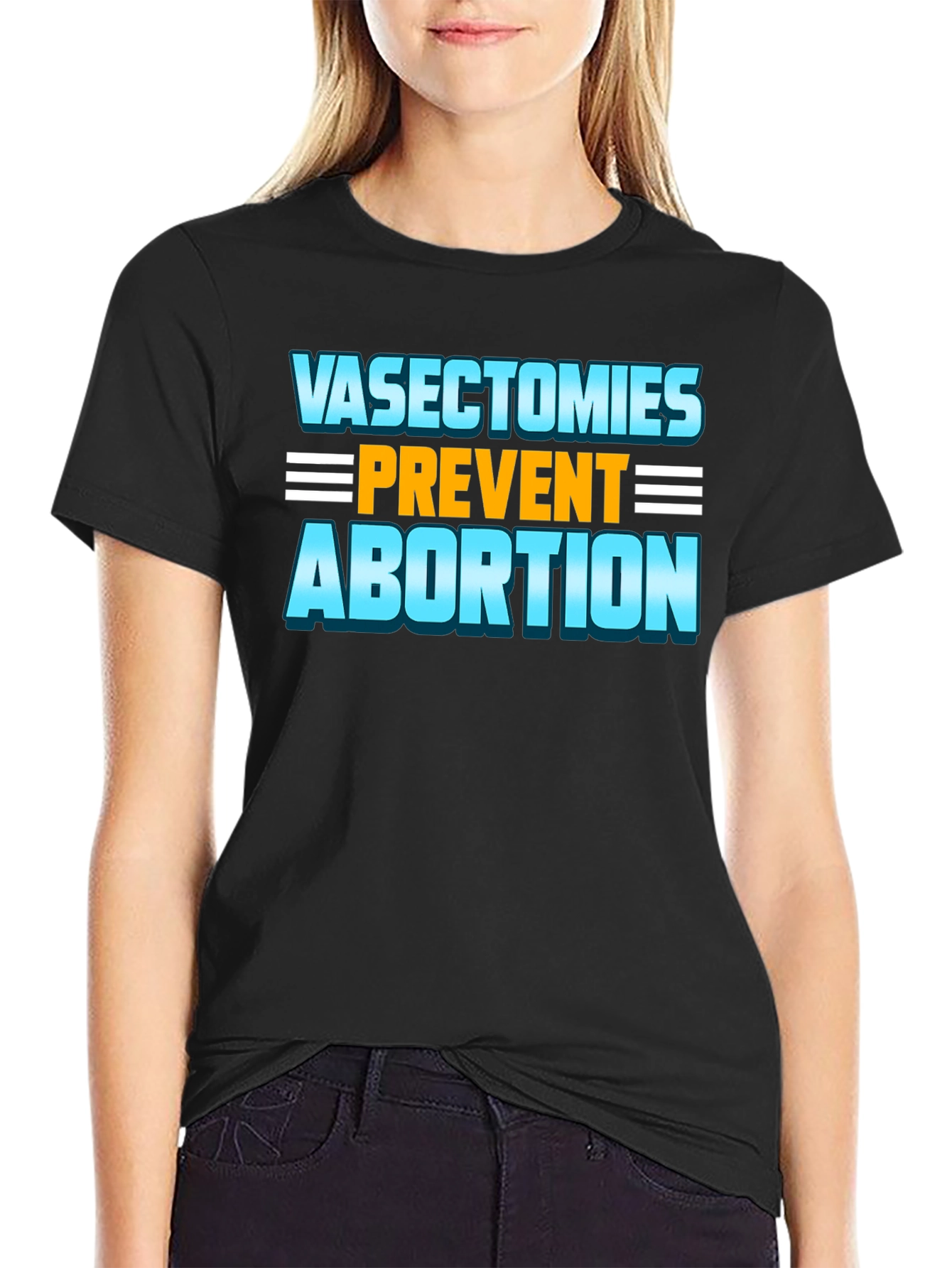 Black Vasectomies Prevent Abortion Funny Slogan T-Shirt view 2