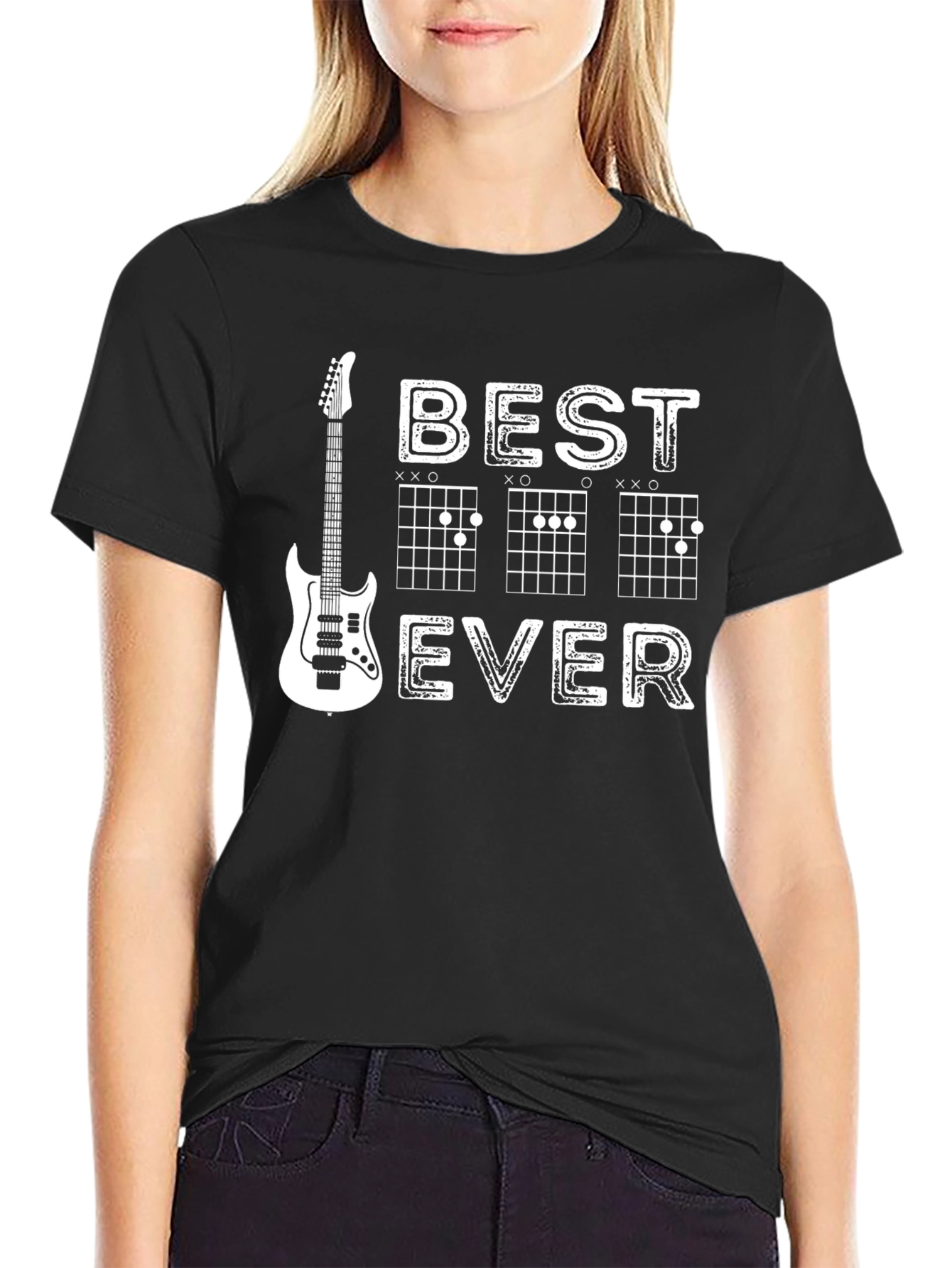 Black Best Guitar Player Ever T-Shirt view 2