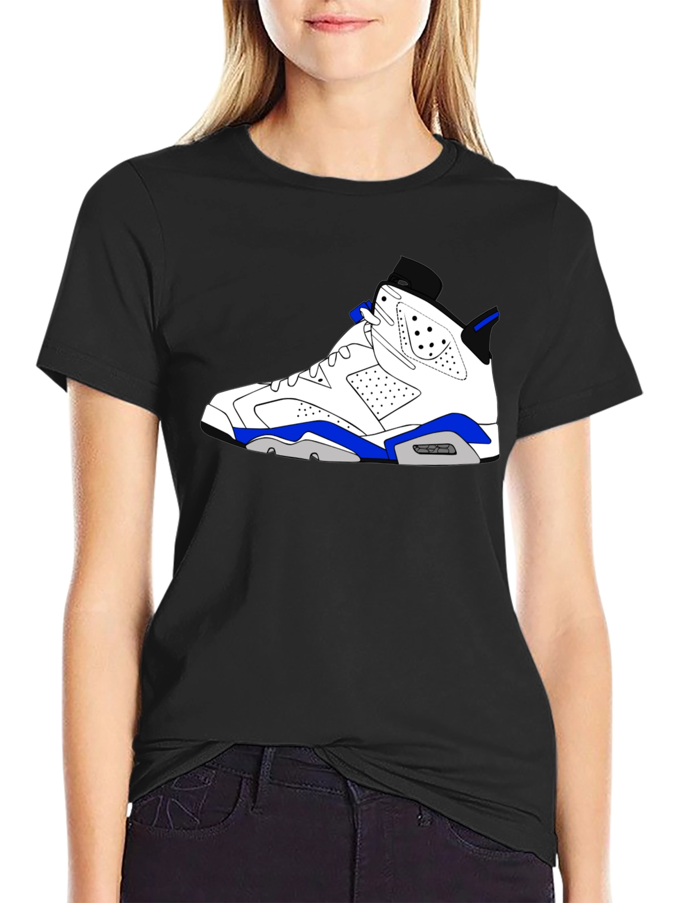 Black Sneaker Graphic T-Shirt - Black view 2