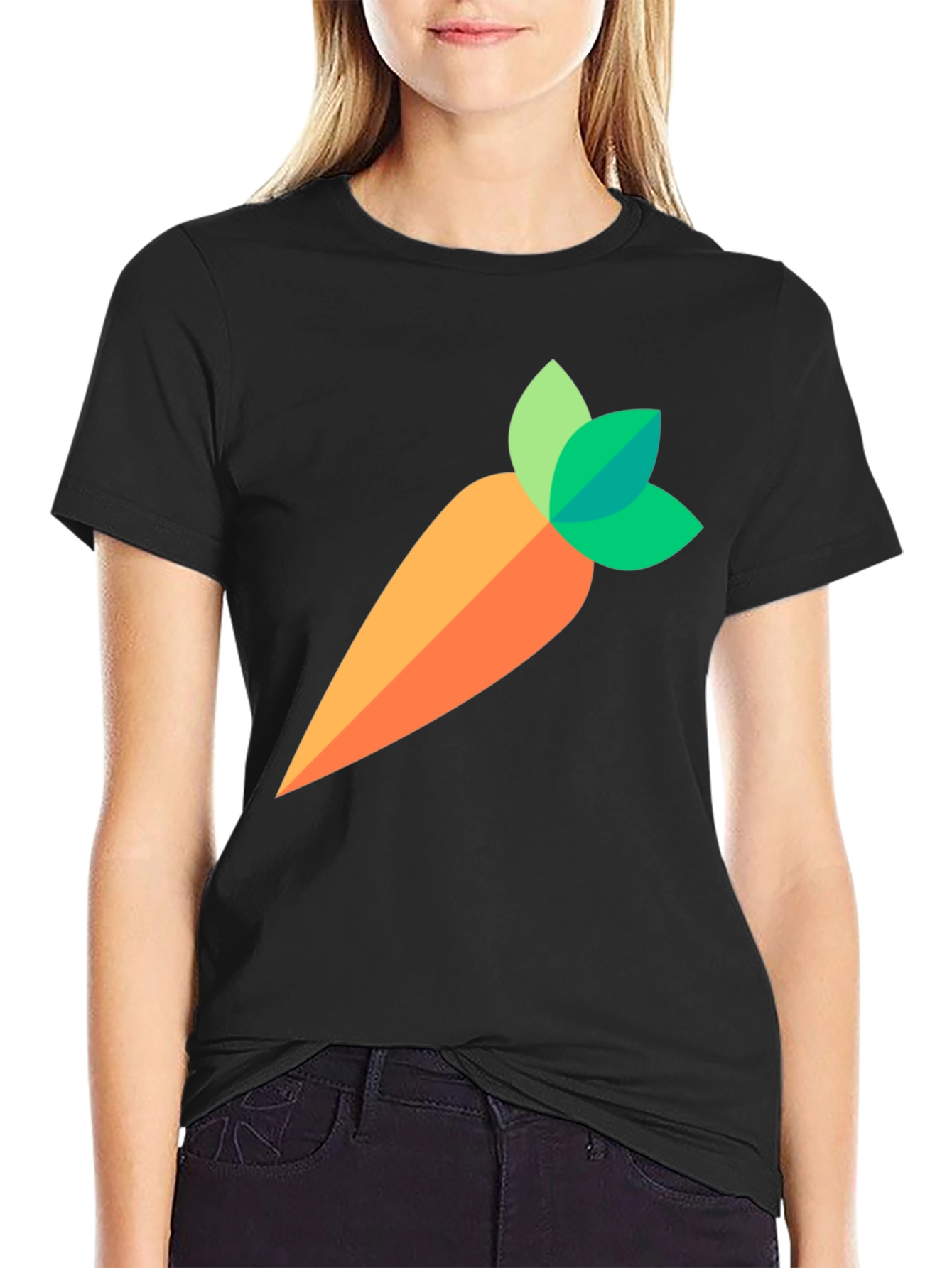 Black Carrot Graphic Tee - Casual Comfort view 2