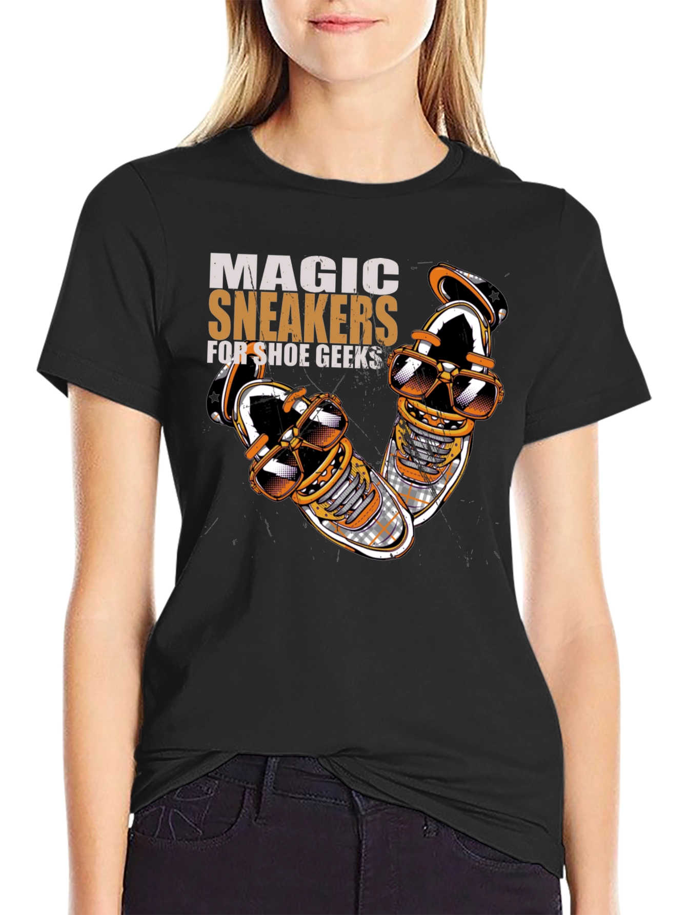 Black Magic Sneakers T-Shirt for Shoe Geeks view 2