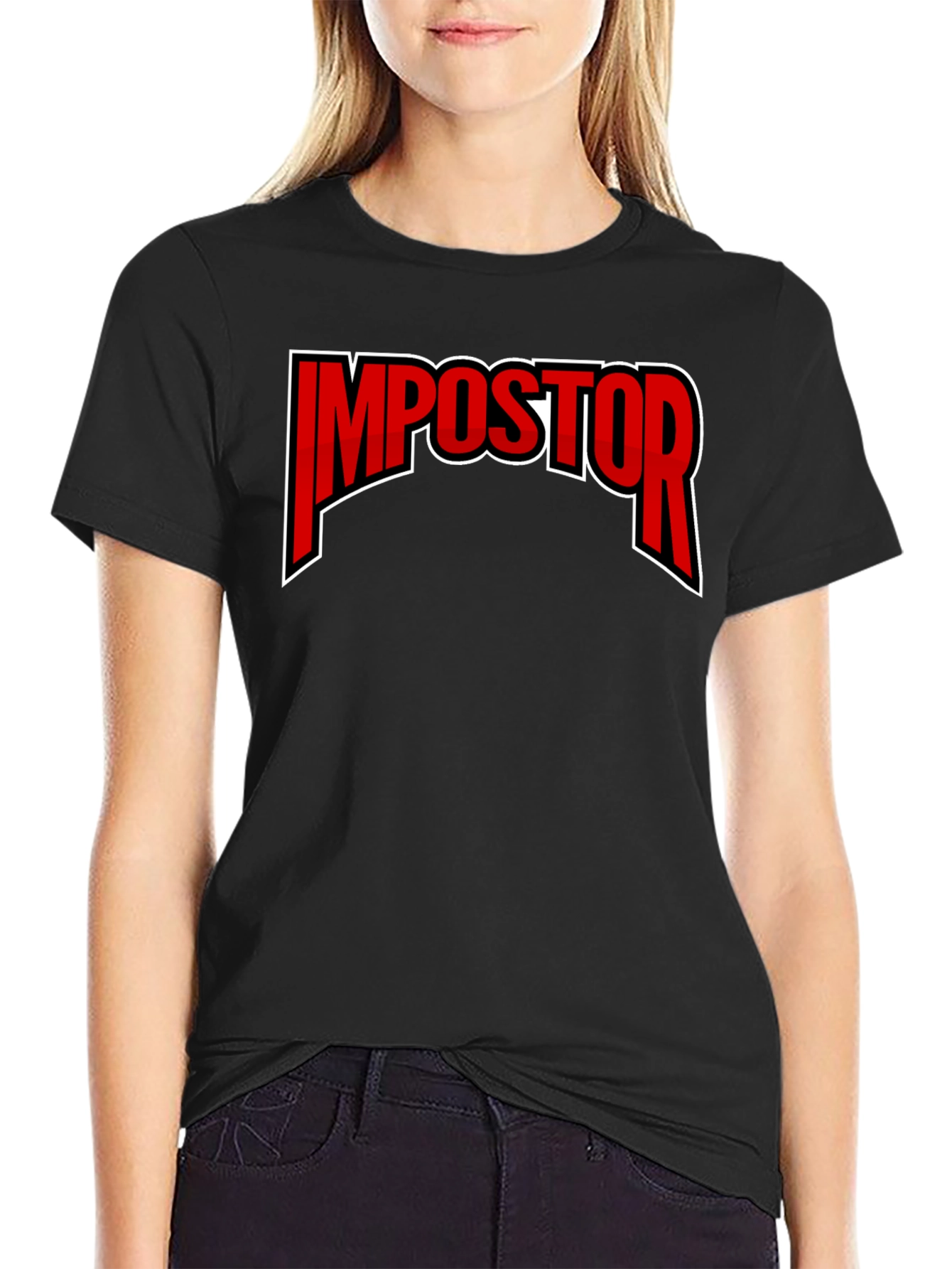 Impostor Graphic Print Crew Neck T-Shirt - 2