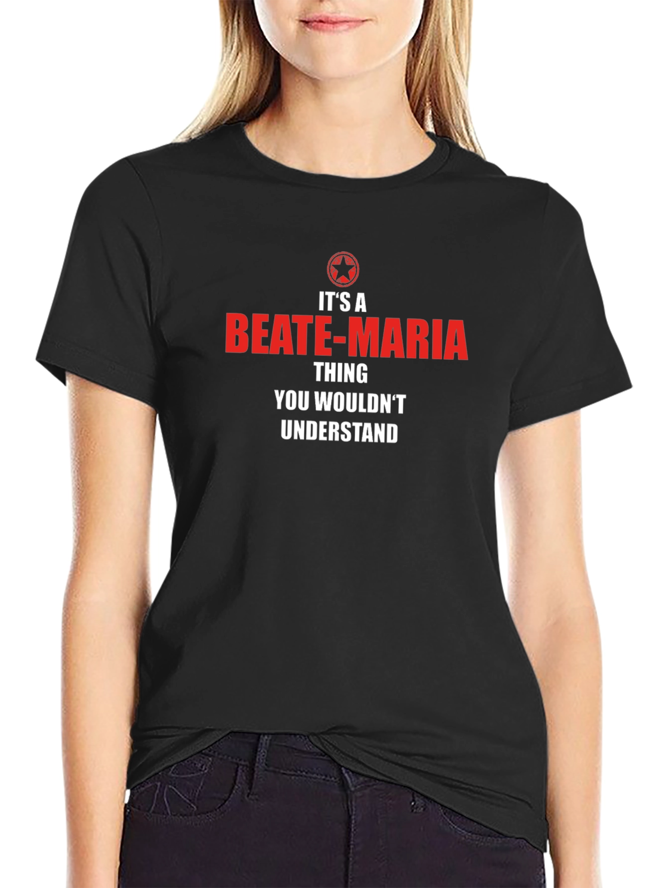 Black It's a Beate-Maria Thing T-Shirt view 2