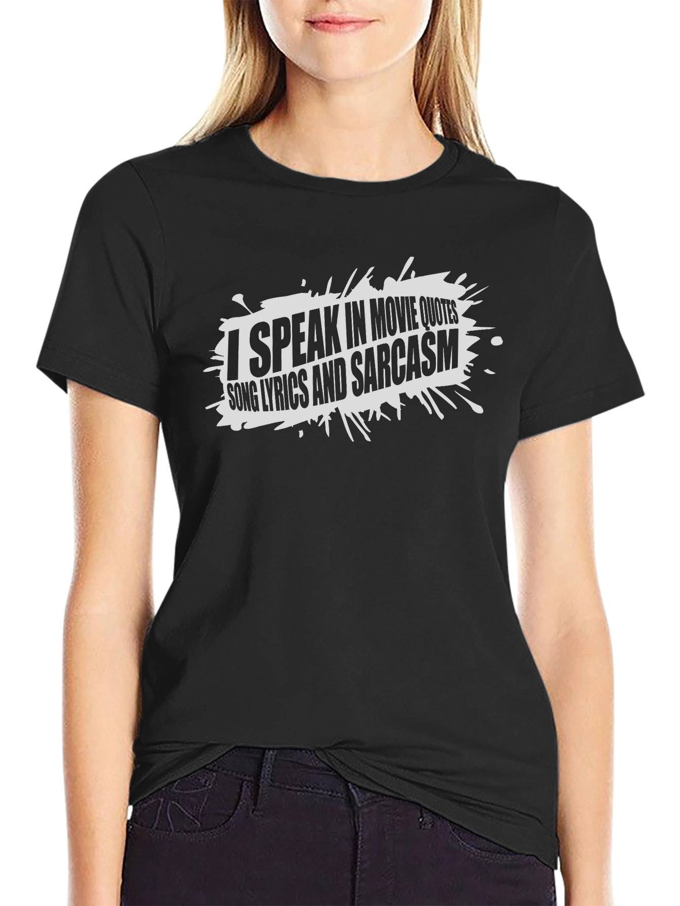 Black Movie Quotes T-Shirt - Sarcastic Fun view 2