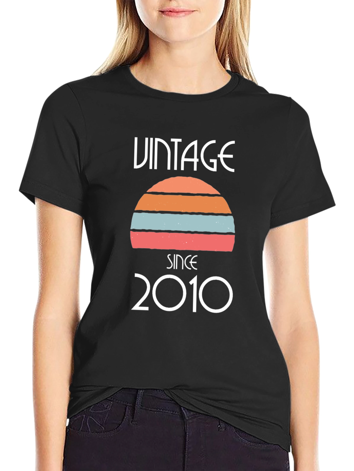 Black Vintage Since 2010 Graphic Tee view 2