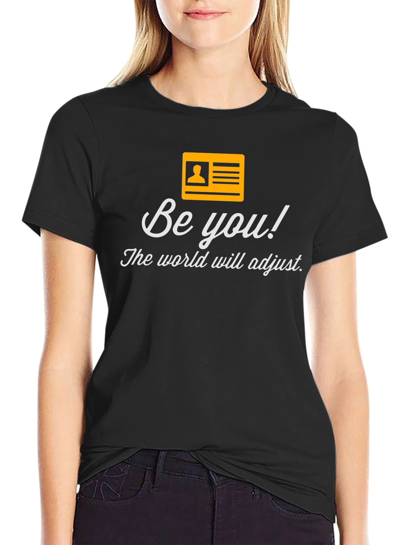 Black Be You! T-Shirt - Inspirational & Stylish Tee view 2