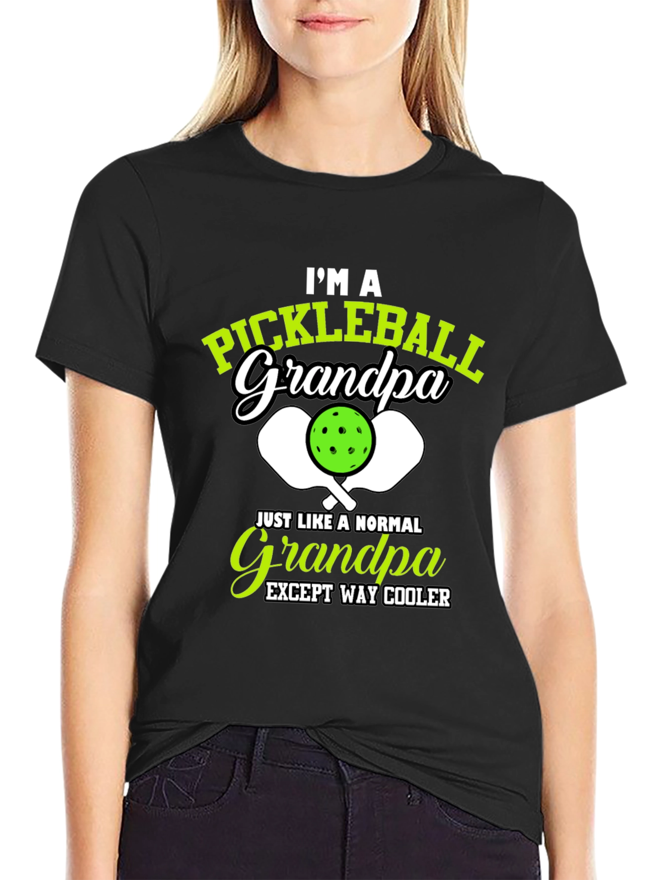 Pickleball Grandpa T-Shirt - Cool Grandfather Gift - 2