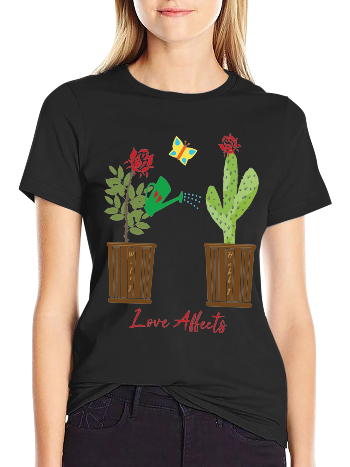 Black Love Affects Graphic T-Shirt view 2