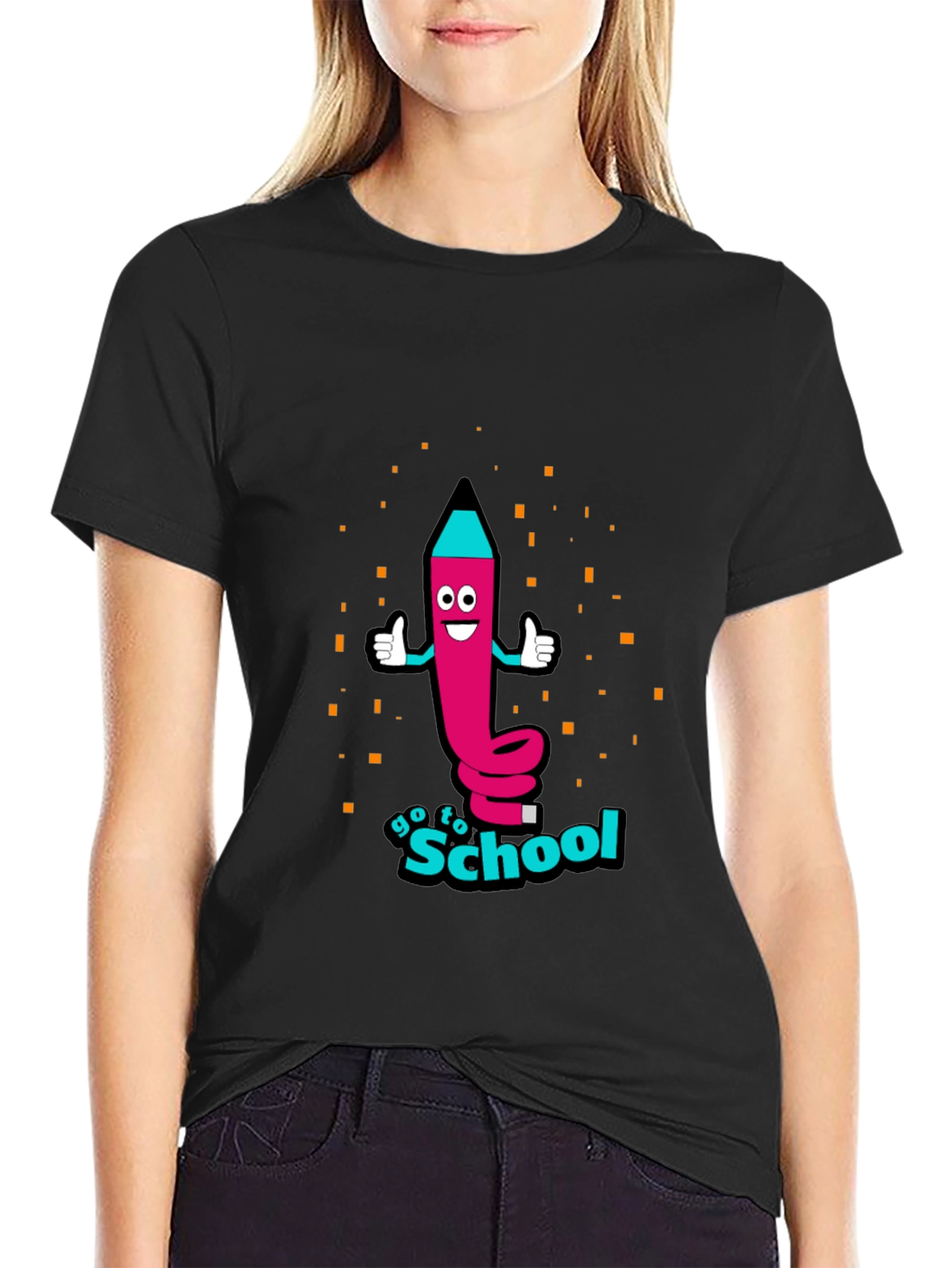 Go To School Pencil Graphic Tee - 2